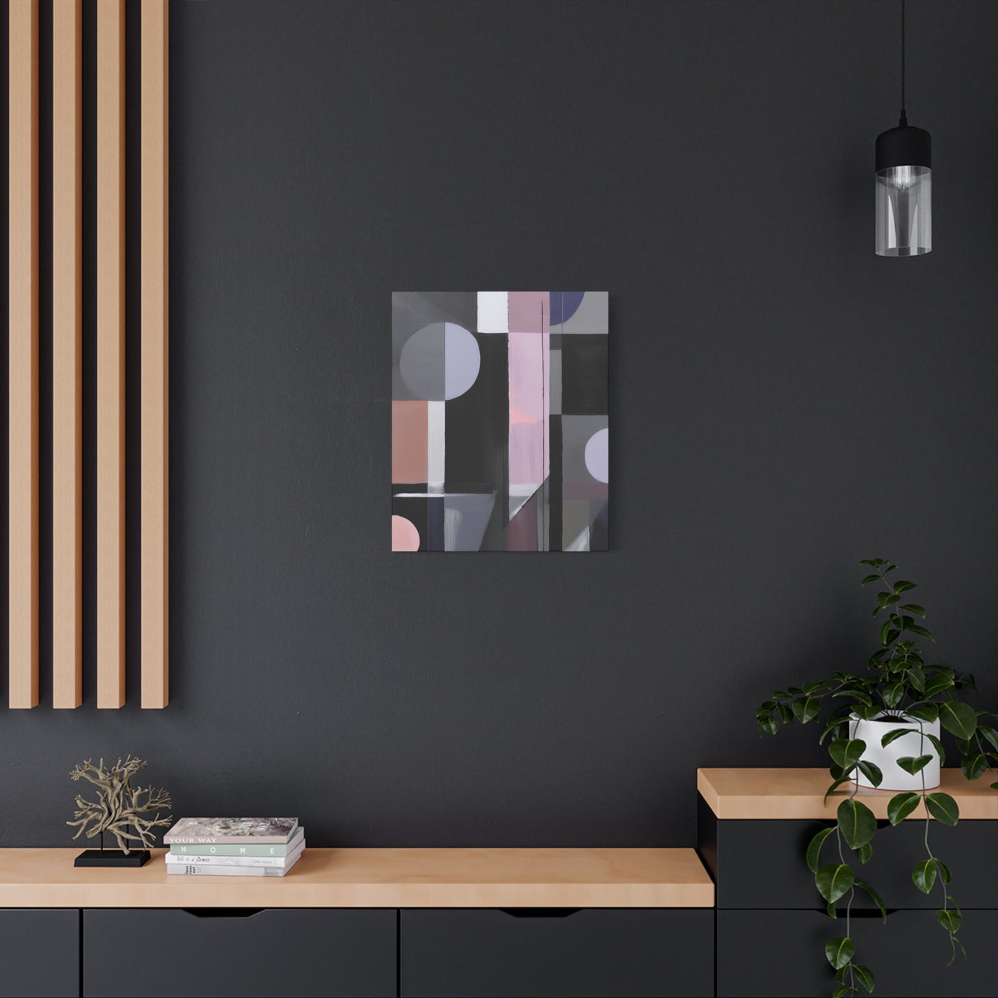 Abstract Geometric Painting Print Canvas 20x24,20x30,24x30 24x32,24x36,30x40 32x48,36x48,40x60 Pine-Wood Inner Frame ABS-48