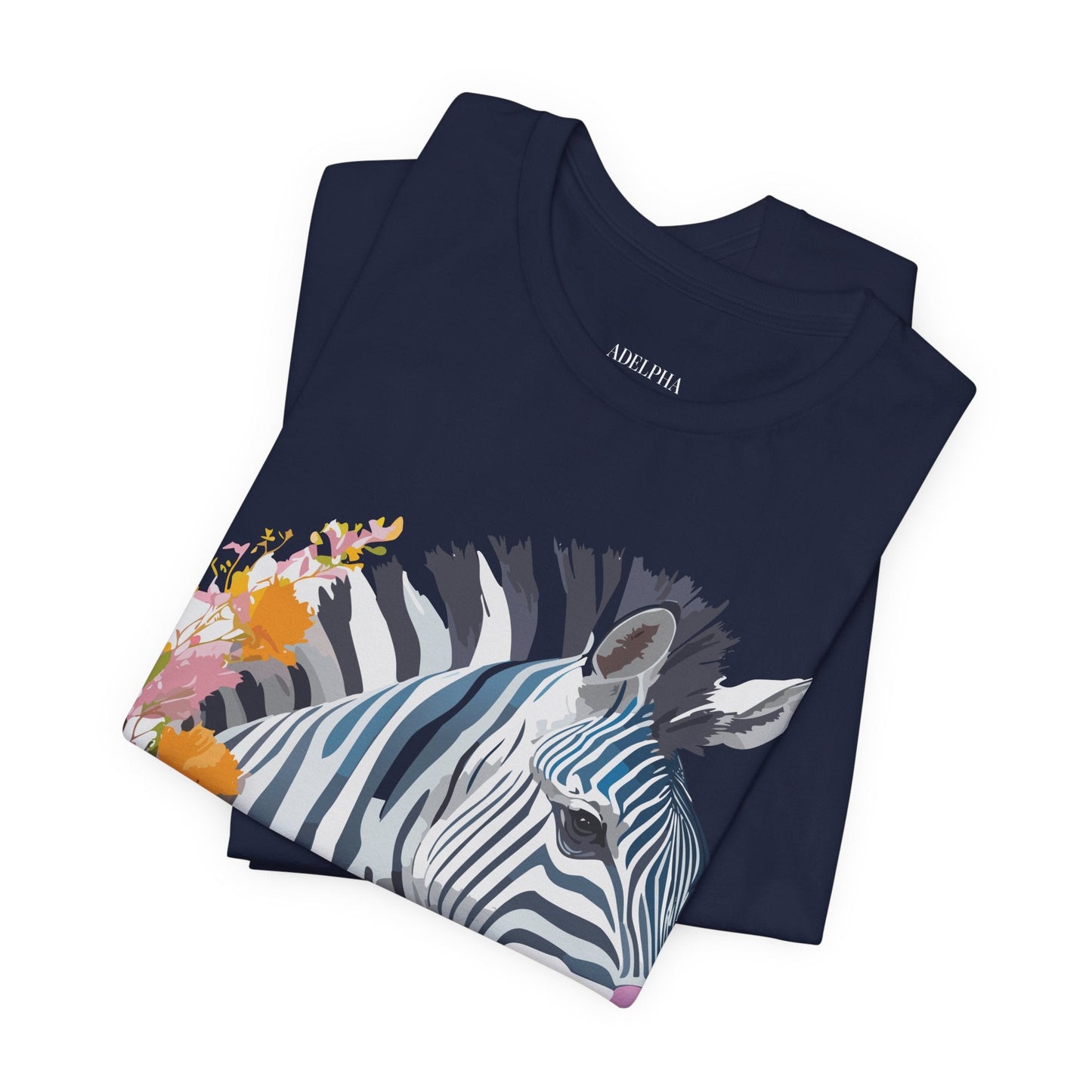 Adelpha Zebra Graphic T Shirt Unisex Vintage Inspired Art Short Sleeve Premium Soft Cotton