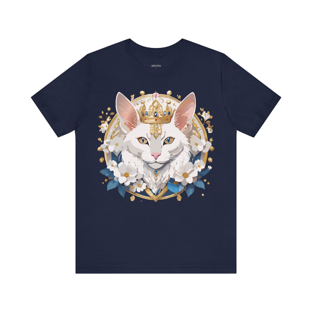 Medallion Graphic Unisex Cotton Bella+Canvas Tee with Floral Art Design m64