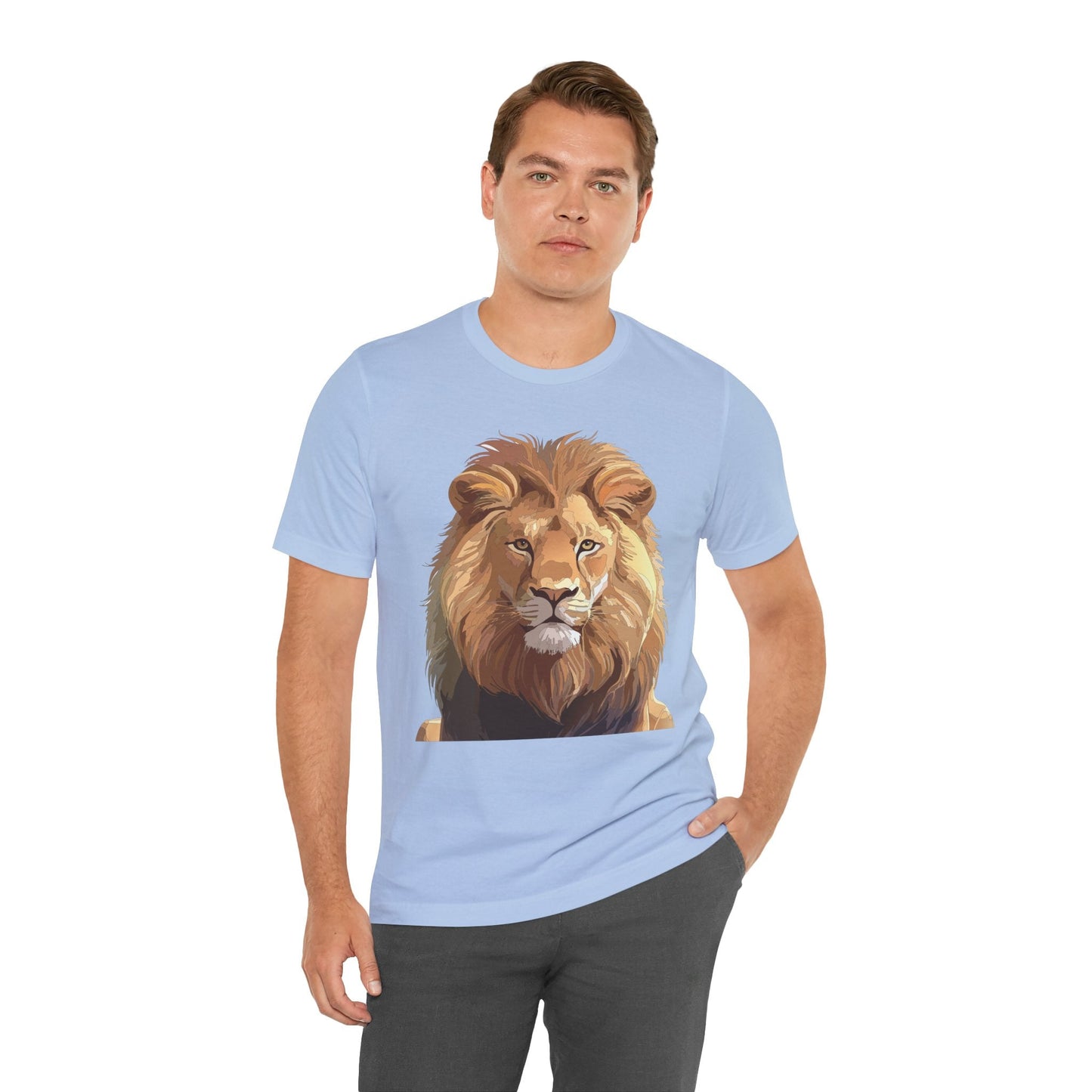 Unisex Animal Art Tee Shirt With Wild Animals Design Gildan 64000 Softstyle Cotton