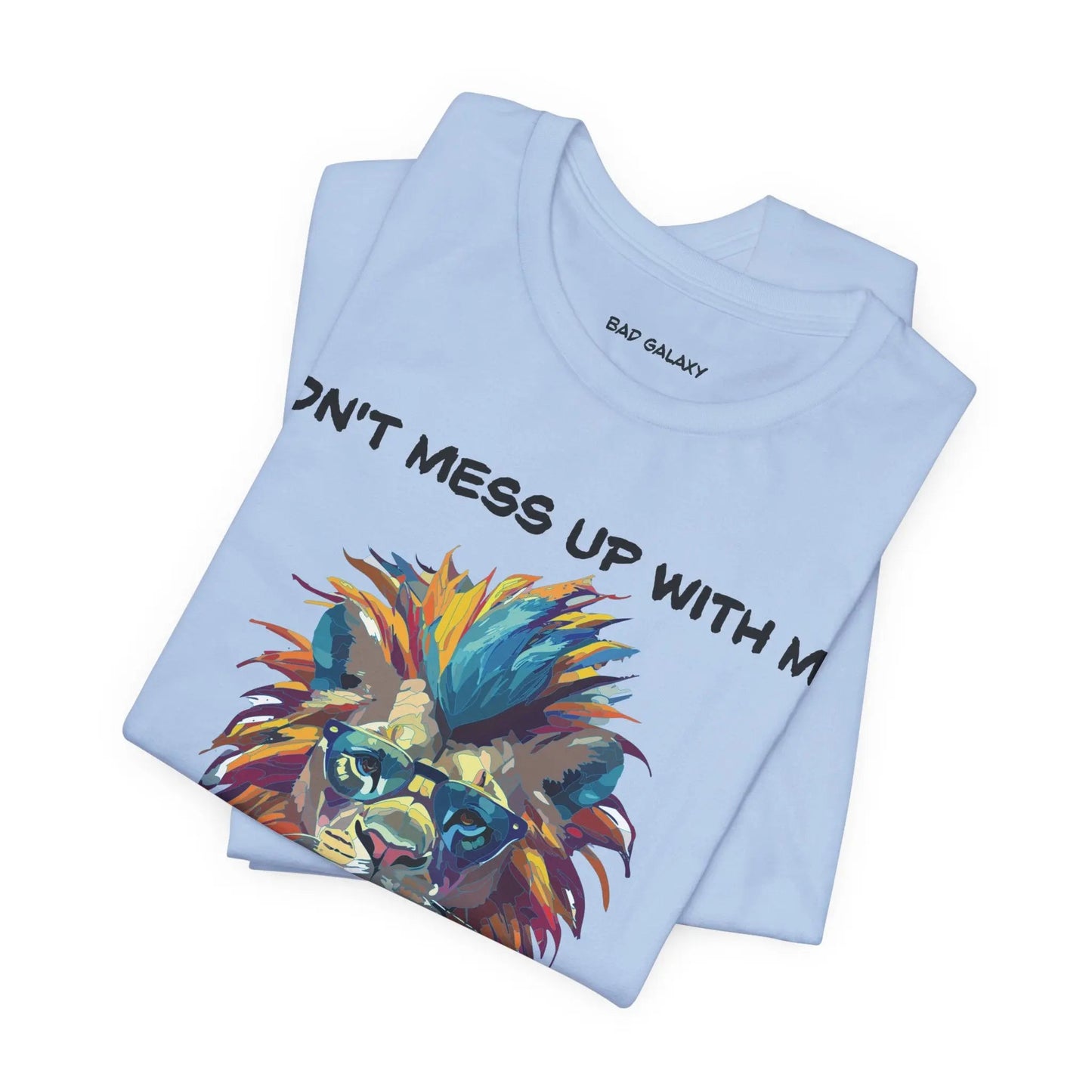 Bad Galaxy Animal T Shirt 100 Percent Cotton Eco Friendly Ink USA Printed Durable Stitching