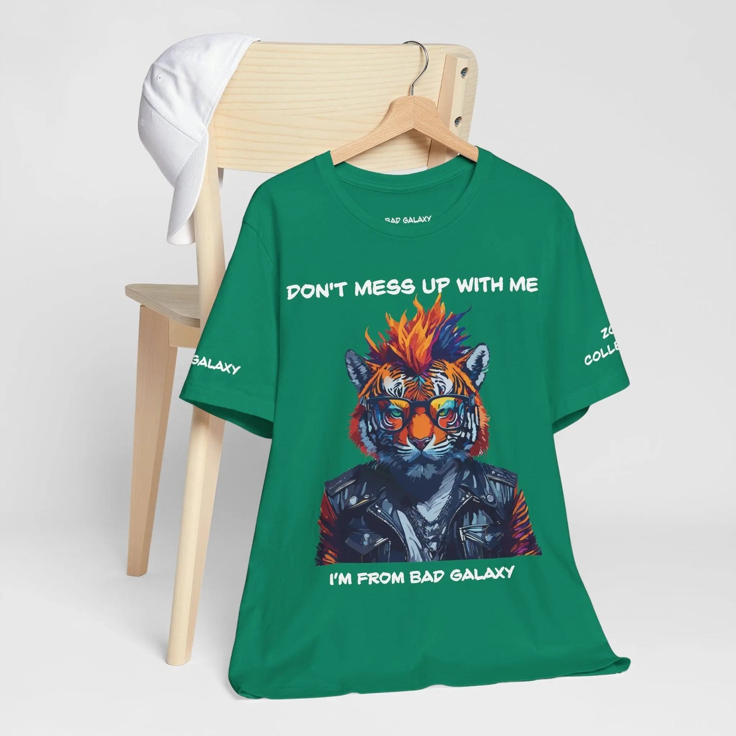 Bad Galaxy Animal T Shirt 100 Percent Cotton Eco Friendly Ink Made in USA Durable Stitching