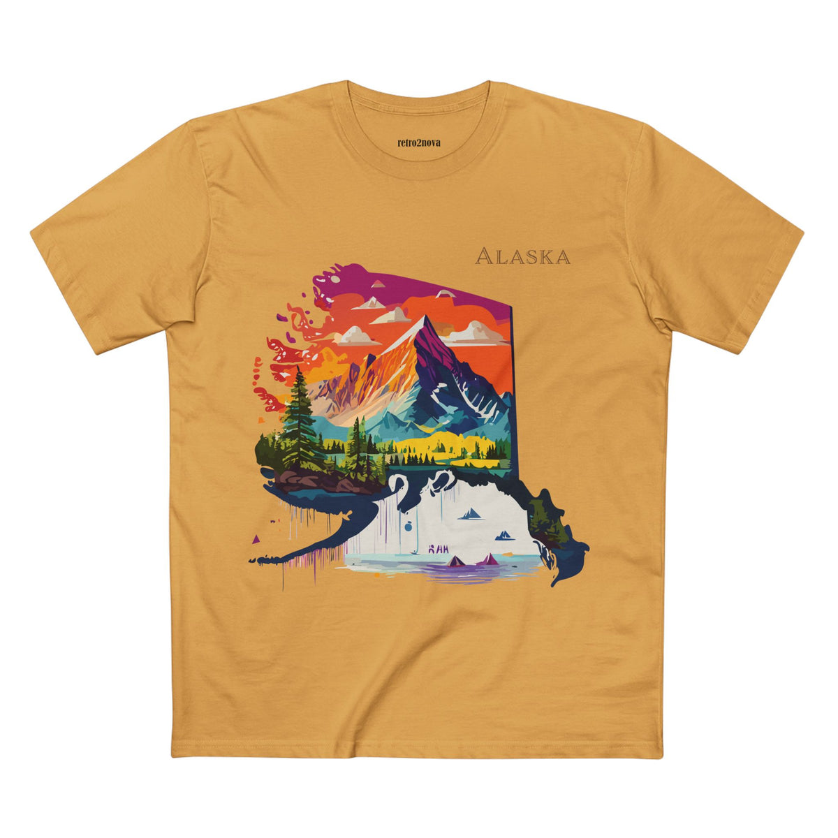 Alaska Landscape Tee | Mountain, Moose, Whale, Northern Wilderness