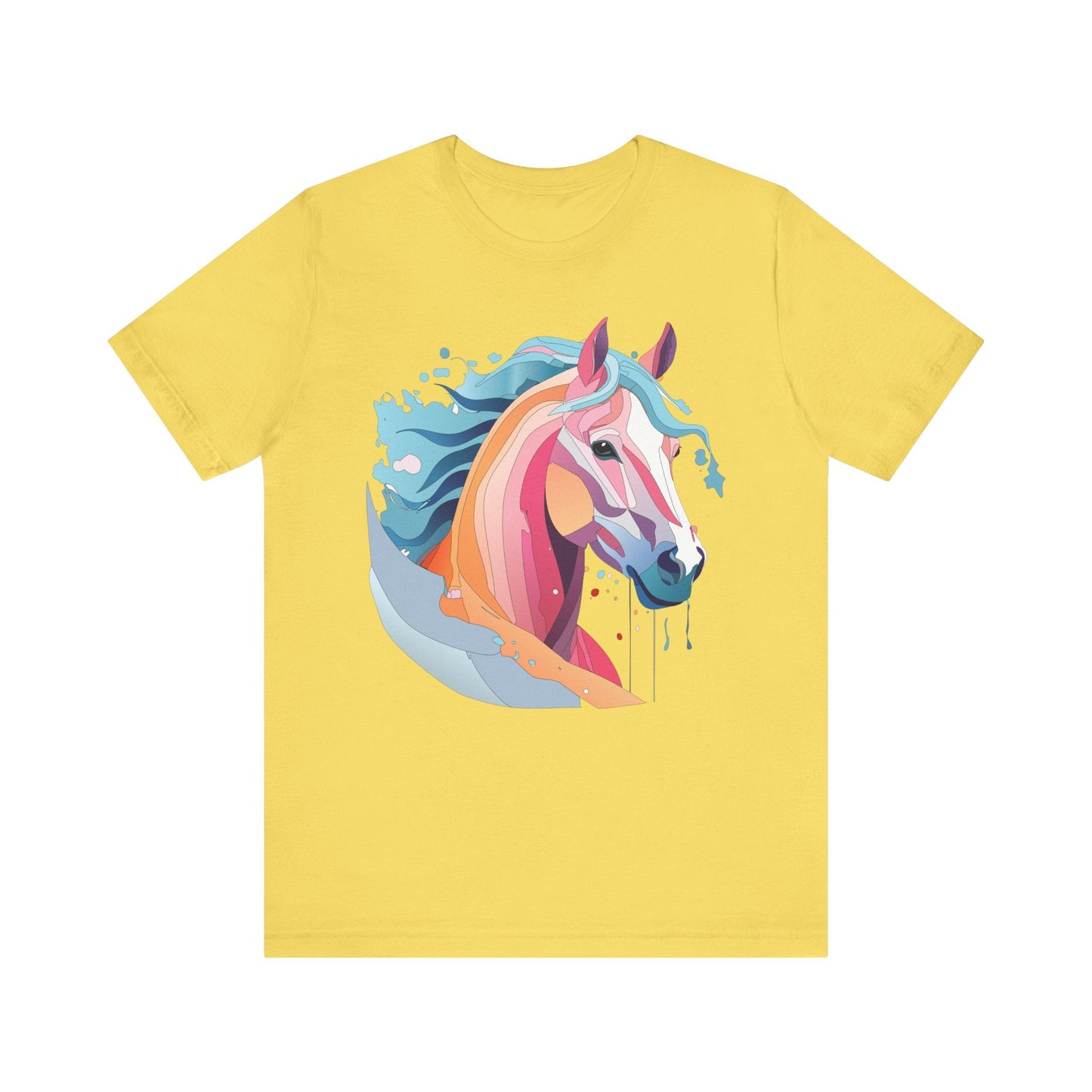 Unisex Animal Tee Shirt With Art Design Wild Animals Short Sleeve Premium Comfort Fit