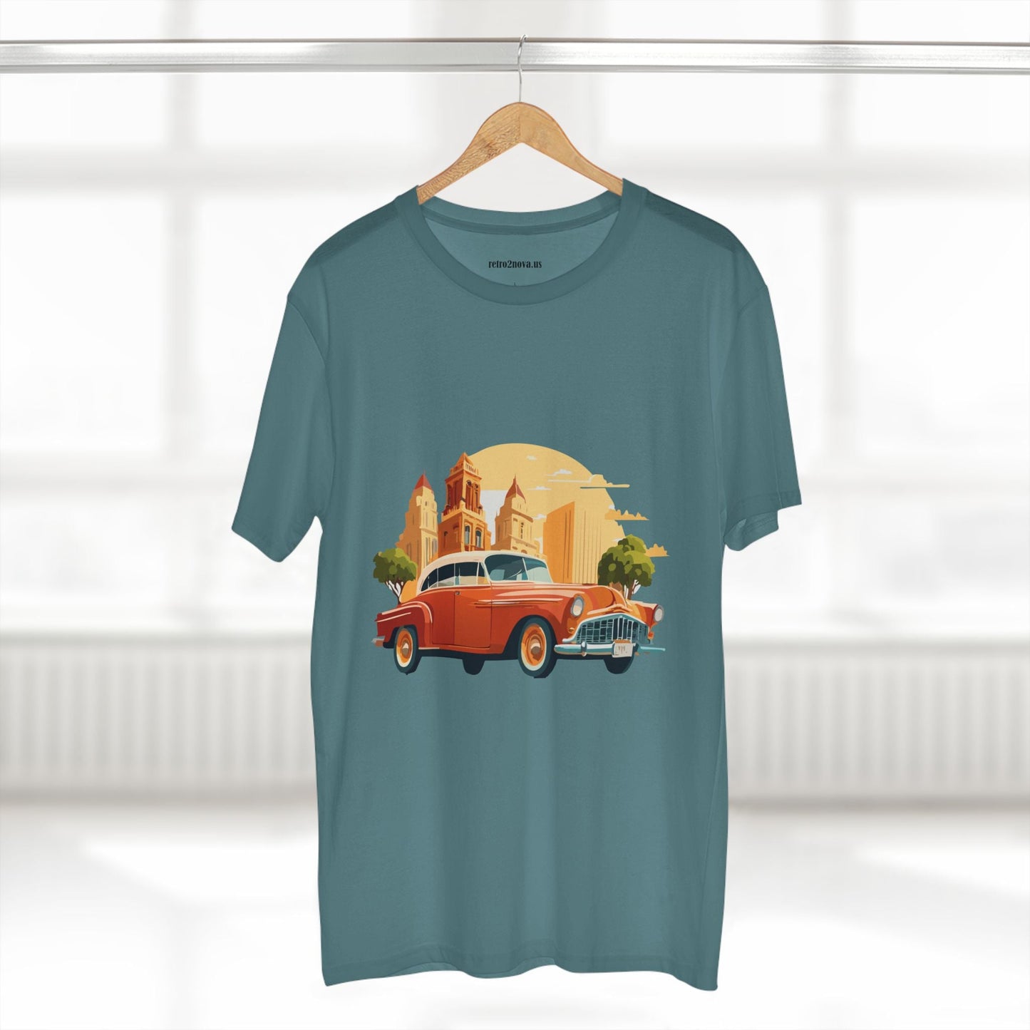 Retro Car Shirts Vintage Car Shirts RC21 Unisex Premium Cotton Tee With Original Art