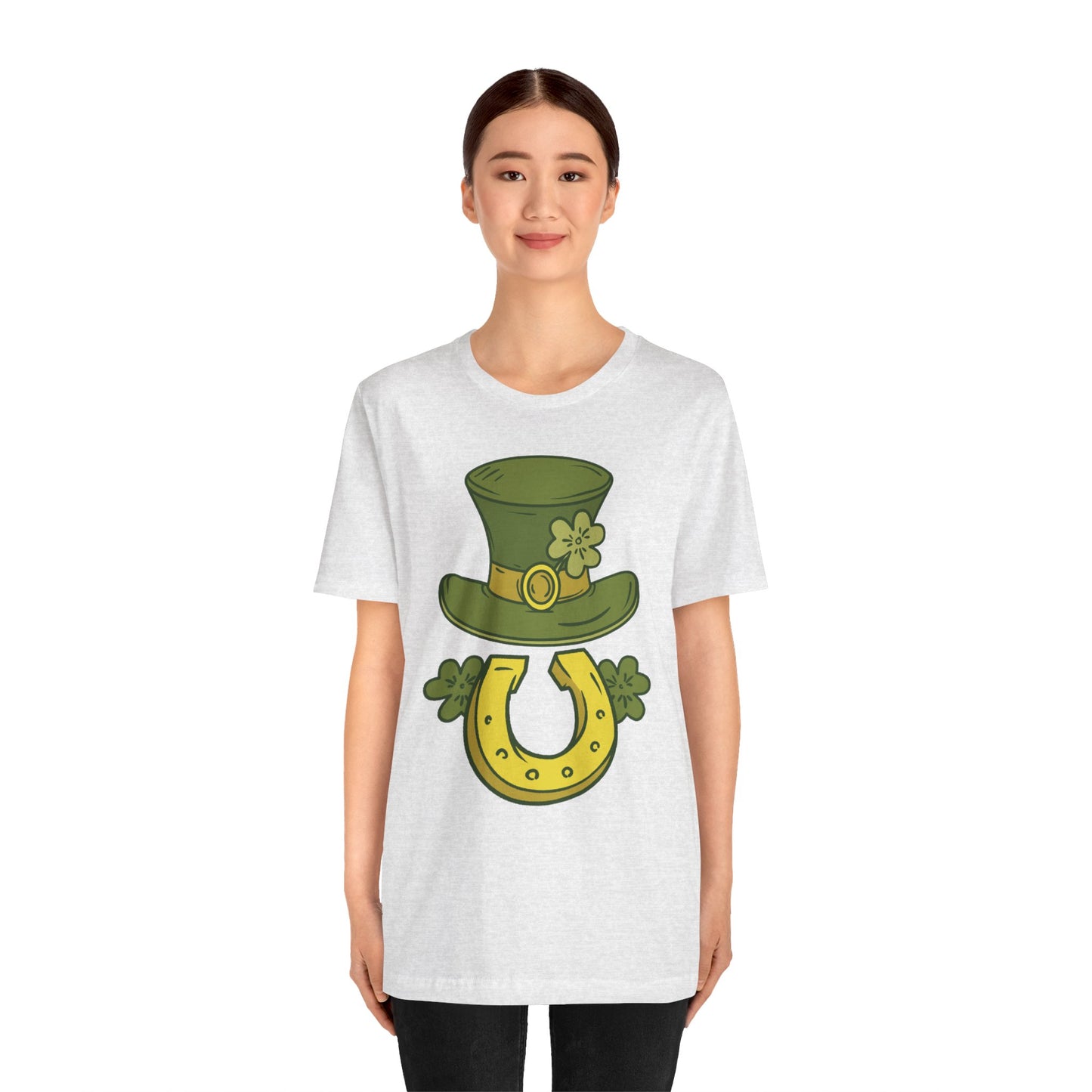 Unisex Cotton Tee Shirt with Lucky Prints