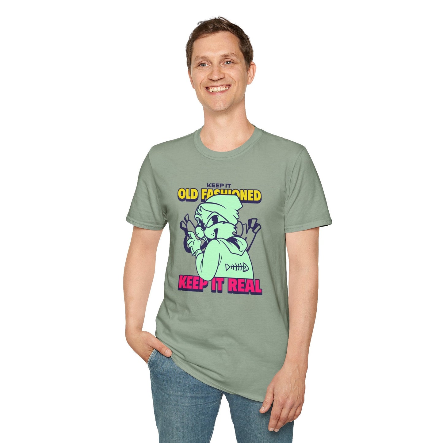 Funny Animals Tees Unisex T Shirt Gildan Softstyle 64000 100 Percent Ring Spun Cotton