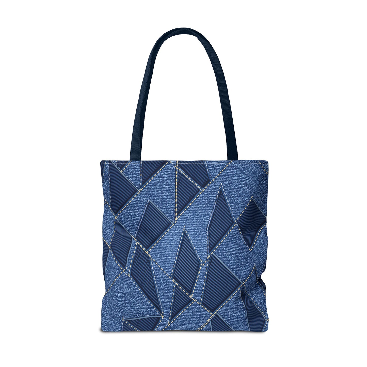 Denim Fabric Imitation Print Unisex Canvas Bag Poly Spun 3 Sizes Tote Bag 103