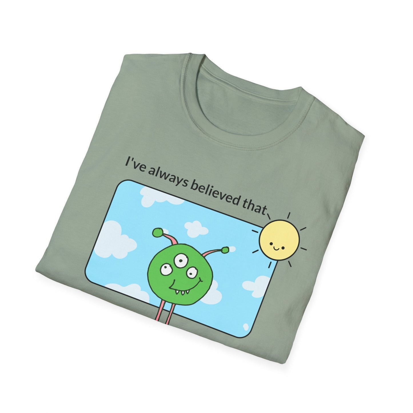 Alien Cartoon Humans Are Weird TShirt