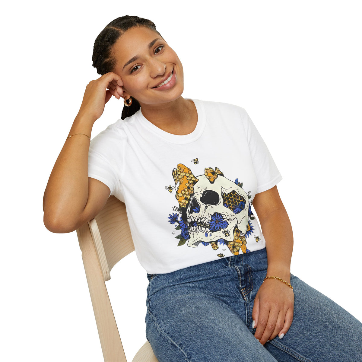 Skull Skeleton Graphic Tee Gildan Unisex 100 Cotton Tee Shirt m42