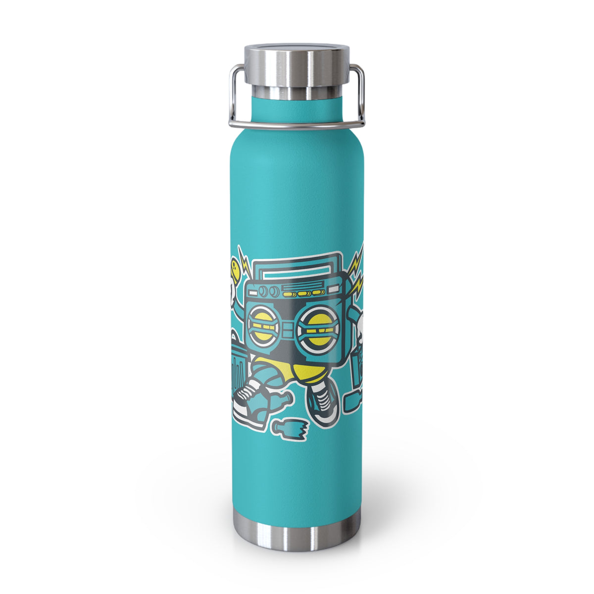 22oz Copper Insulated Water Bottle with Cartoon Design - CV6