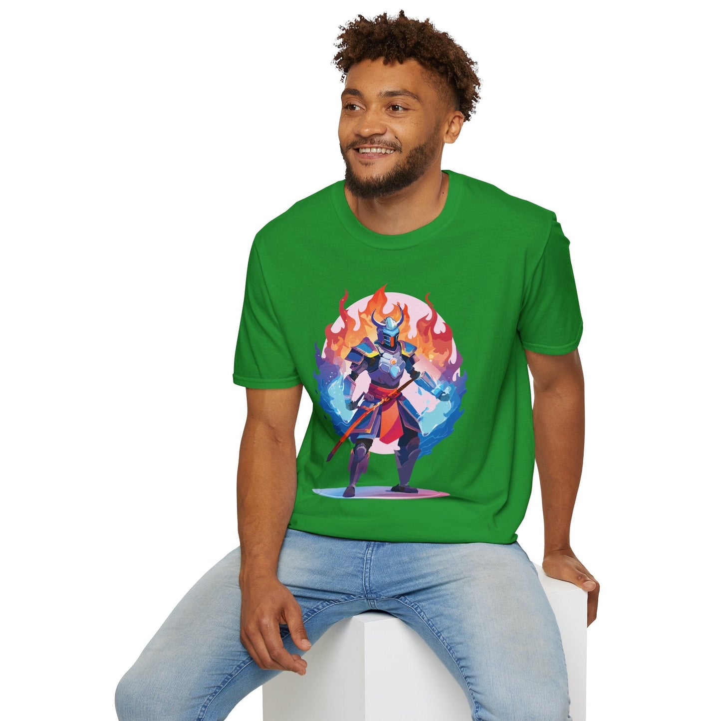 Samurai Shirt Unisex Gildan Softstyle 64000 Tee 100 Percent Cotton Comfortable Tee