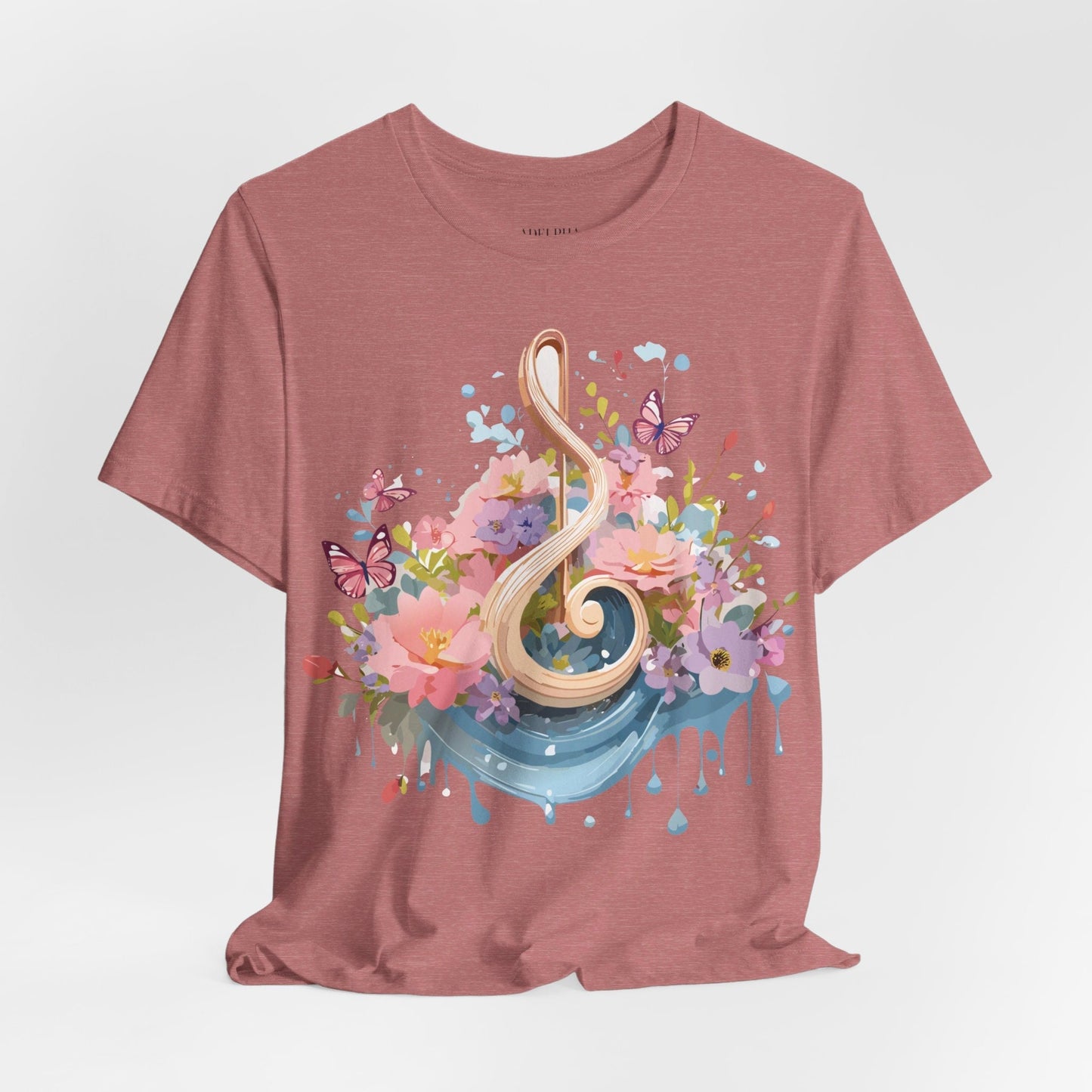 Music Graphic T Shirt Unisex Short Sleeve Adelpha Vintage Inspired Artwork Tee Premium Edition