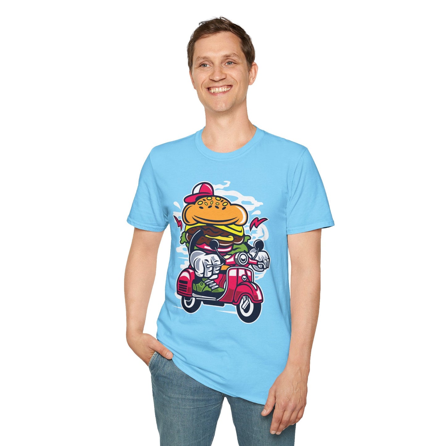 Cartoon T Shirt Animation Tee Funny Unisex Softstyle Gildan 64000 100 Percent Ring Spun Cotton
