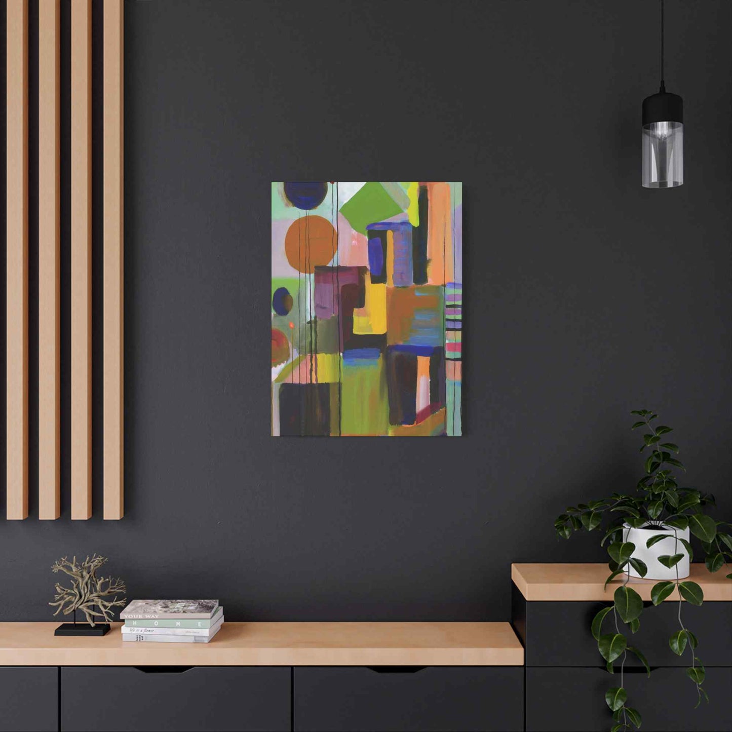 Abstract Painting Print Canvas 20x24,20x30,24x30, 24x32,24x36,30x40, 32x48,36x48,40x60 Pine-Wood Inner Frame ABS-3