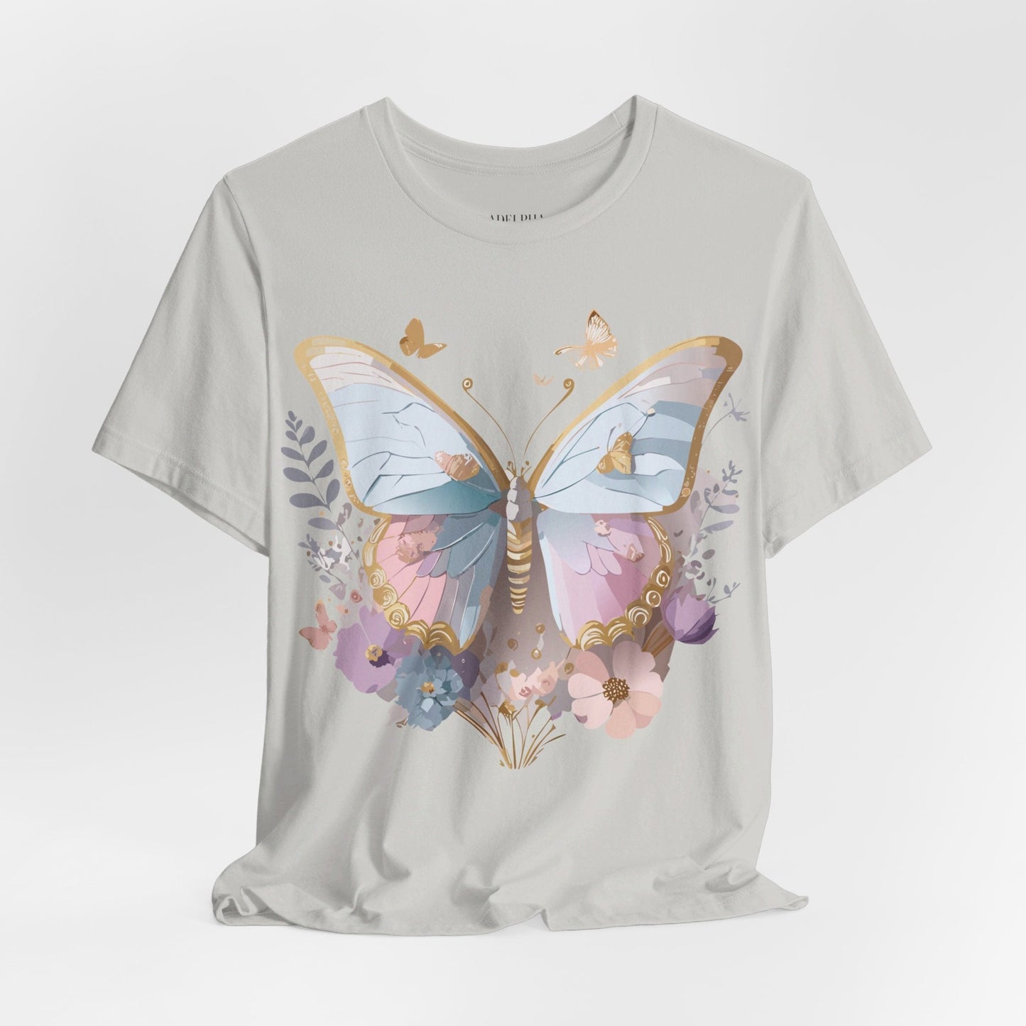 Unisex Graphic Tee Featuring Adelpha Artwork Vintage Butterfly Inspired Short Sleeve