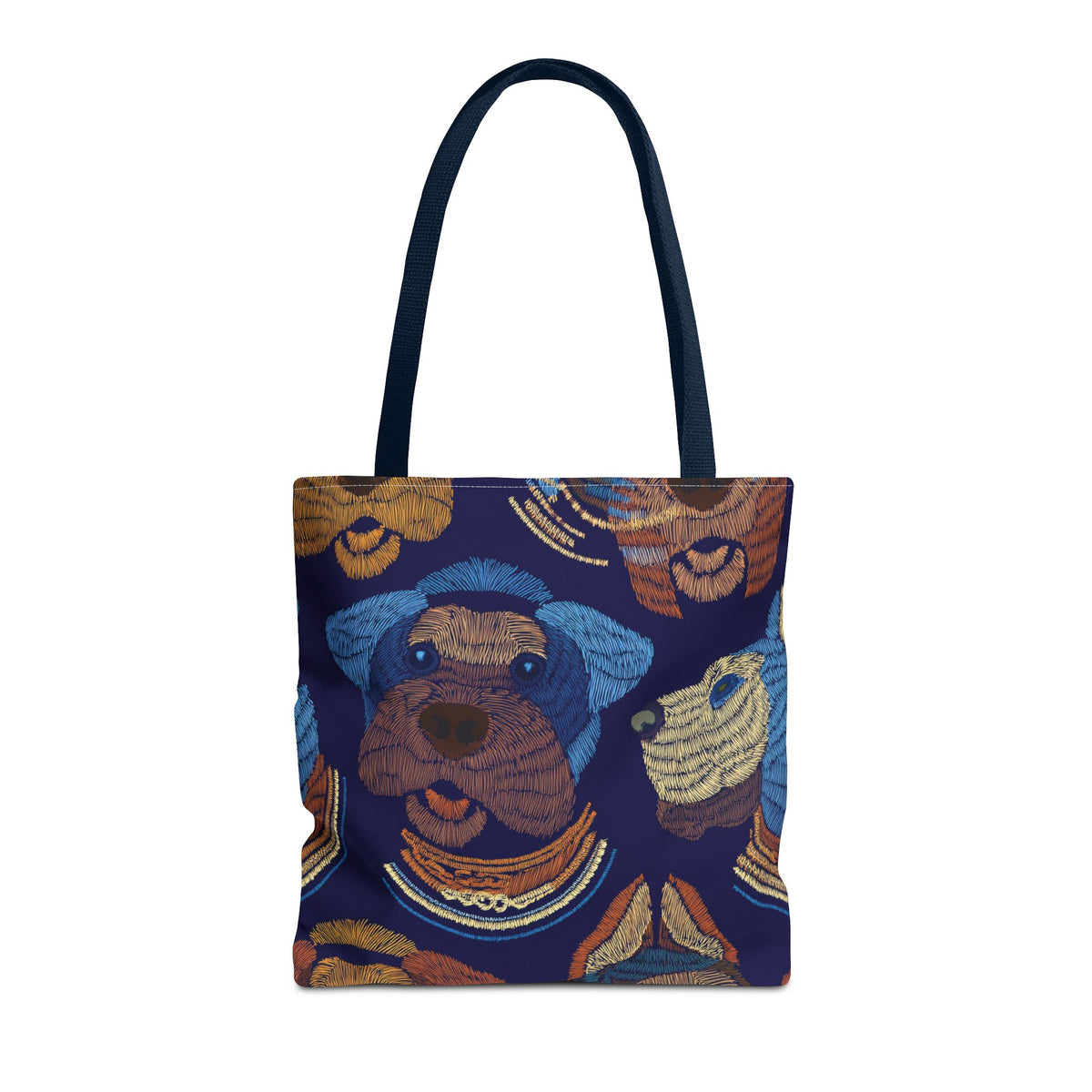 Denim Fabric Imitation Print Unisex Canvas Bag Poly Spun 3 Sizes Tote Bag 191-14