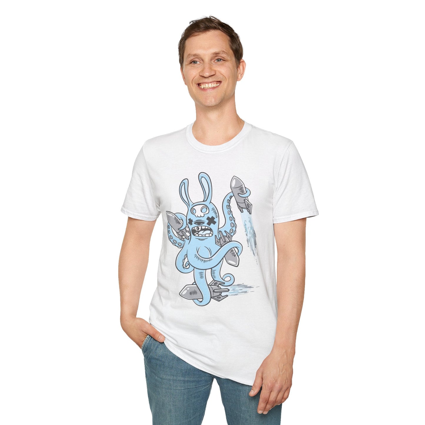 Cartoon T Shirt Unisex Animation Tee Funny Art Design Gildan Softstyle 64000 Premium Cotton