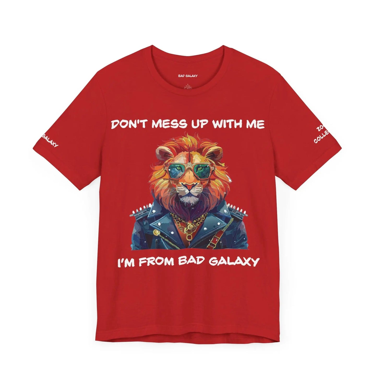 Bad Galaxy Animal T Shirt Made To Order 100 Percent Cotton Tee With Eco Friendly Inks Designed In US