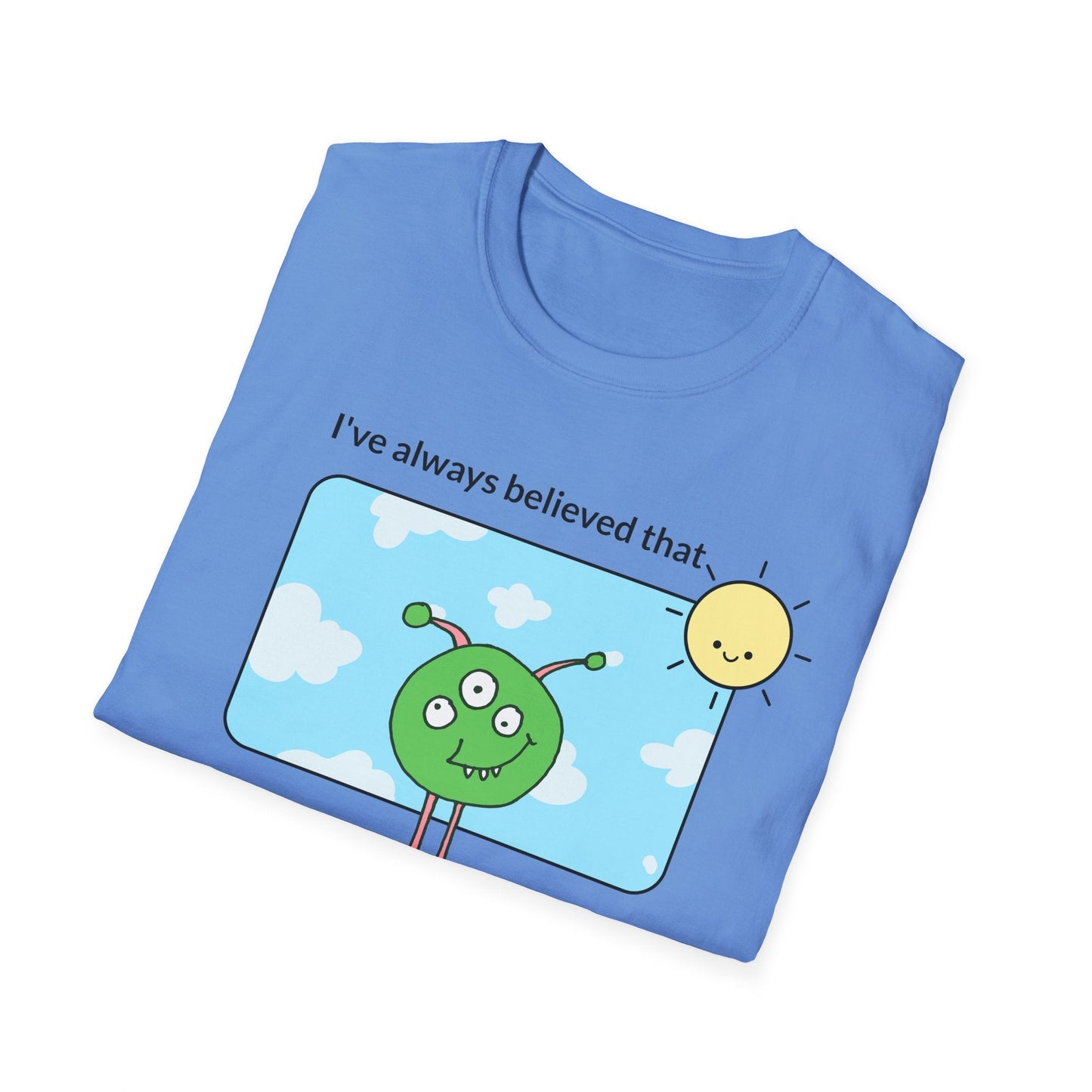 Alien Cartoon Humans Are Weird TShirt