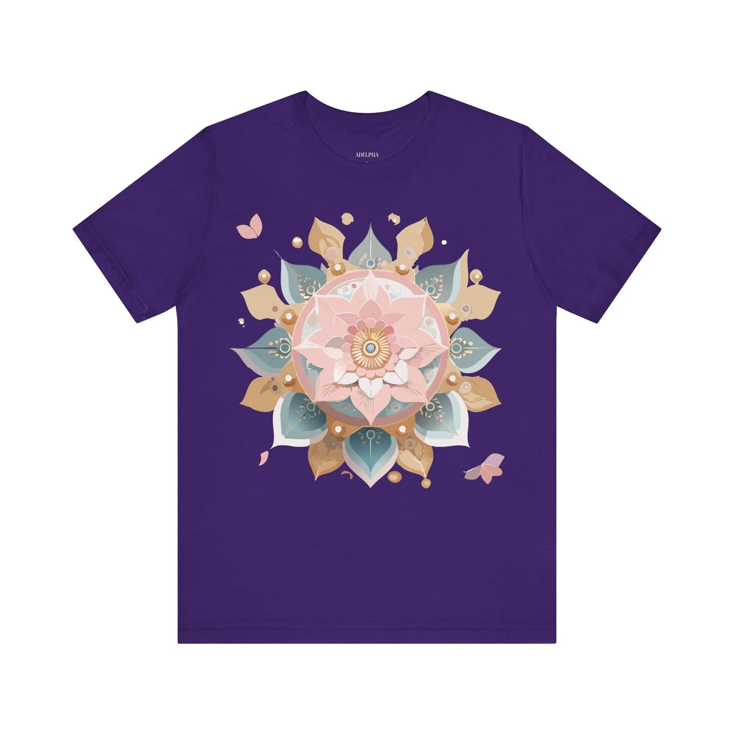 Adelpha Mandala Graphic Tee Unisex Vintage Inspired Art Design Shirt Premium Comfort
