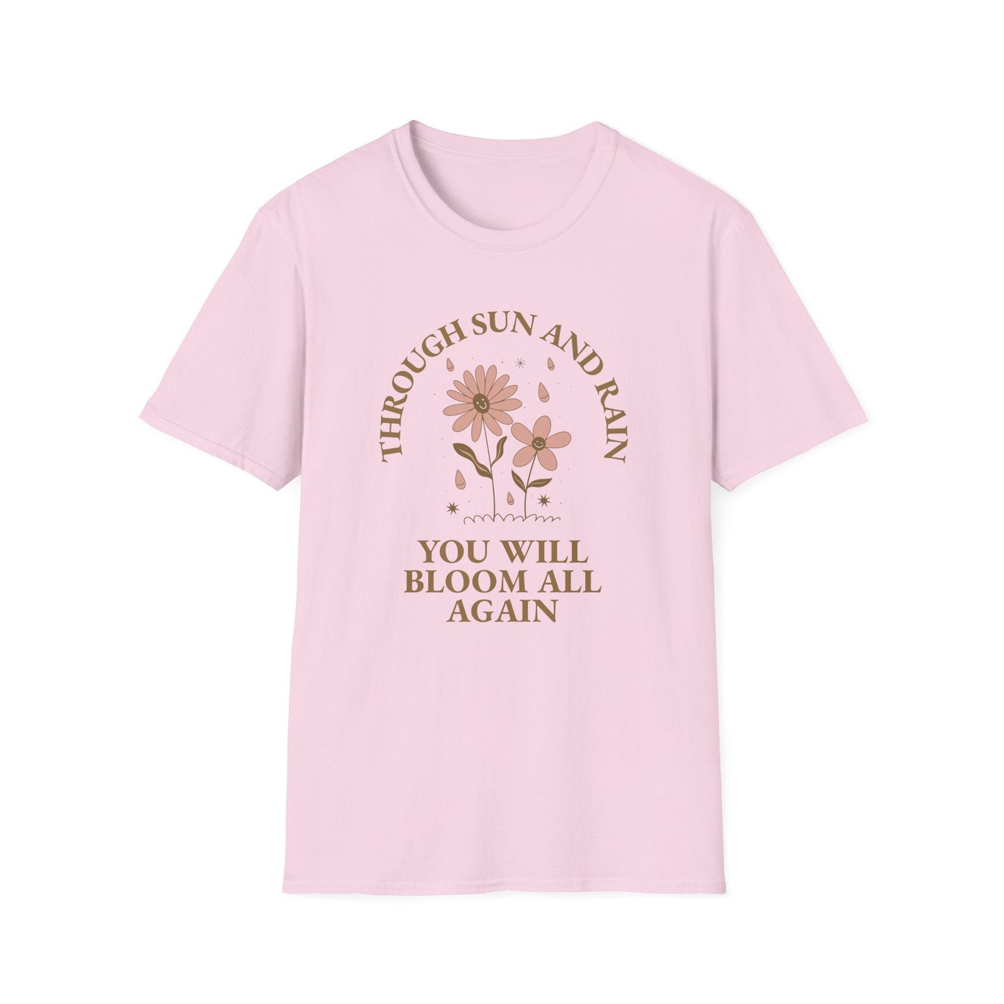 Positive Slogan T Shirt For Everyday Motivation Unisex Tee With Positive Words And Good Quotes Gildan Softstyle 64000