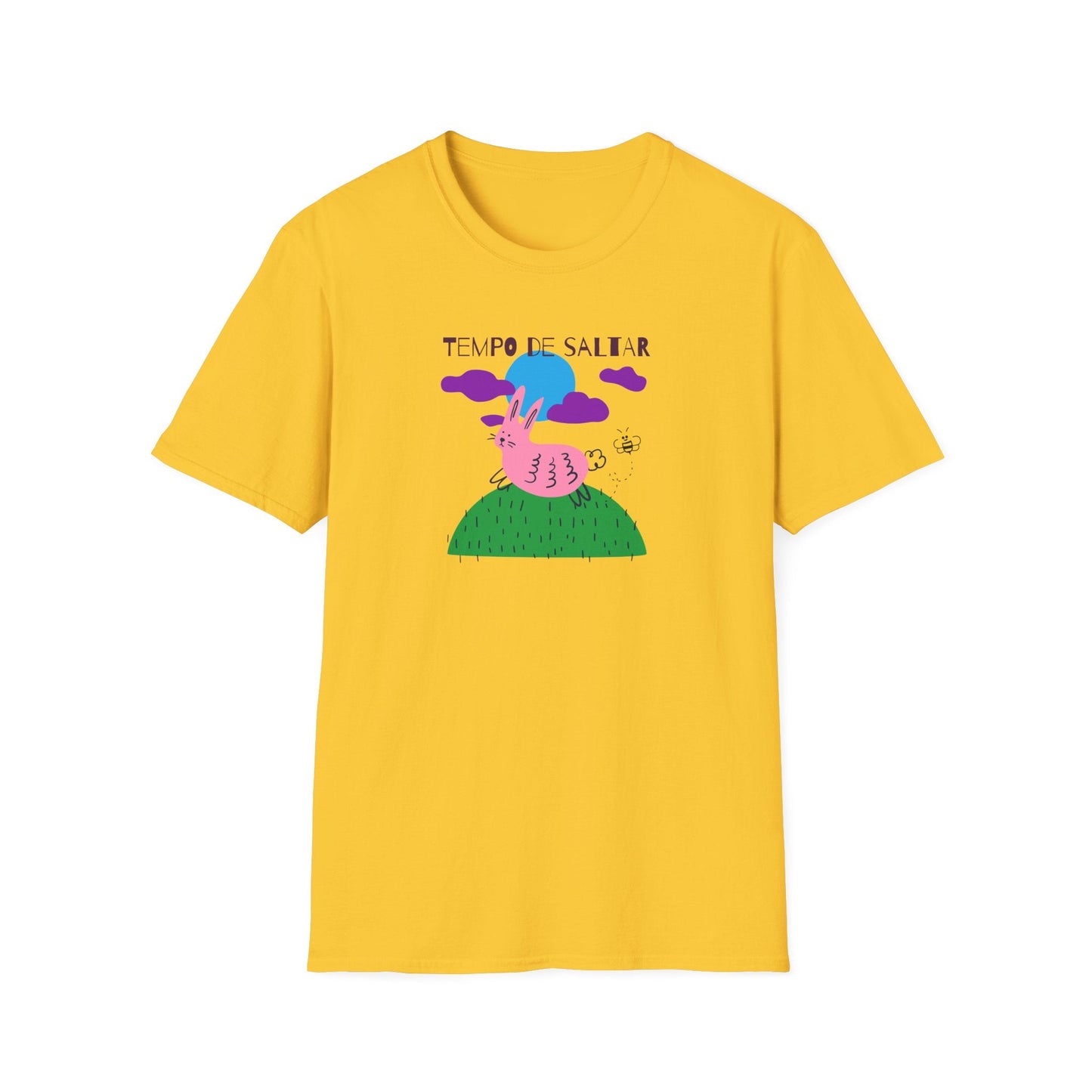 Funny Easter T Shirt Unisex Softstyle 64000 Art Design With Easter Prints 100 Percent Ring Spun Cotton