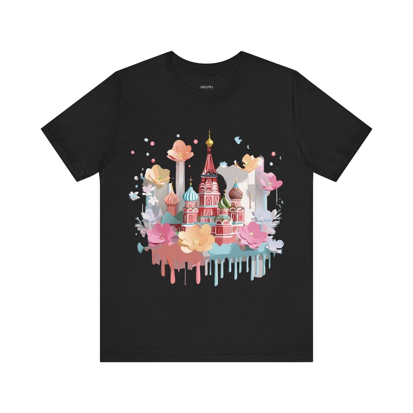 Adelpha Graphic Tee Unisex Jersey Short Sleeve Moscow City Tour Shirt Vintage Inspired Artwork