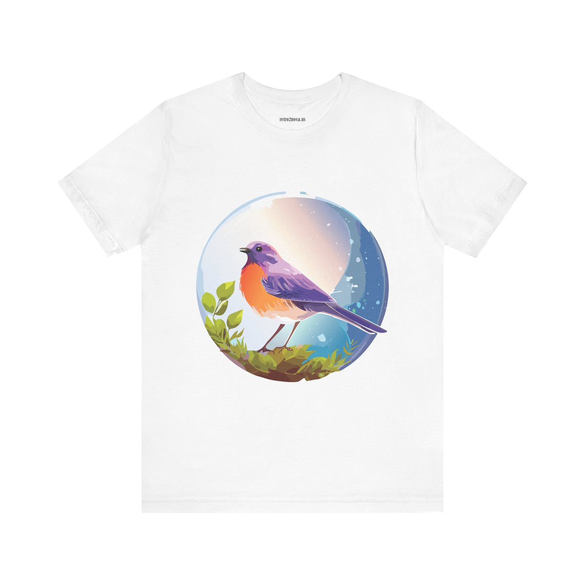 Bird Graphic Unisex Cotton Bella+Canvas Tee with Animal Design ab3