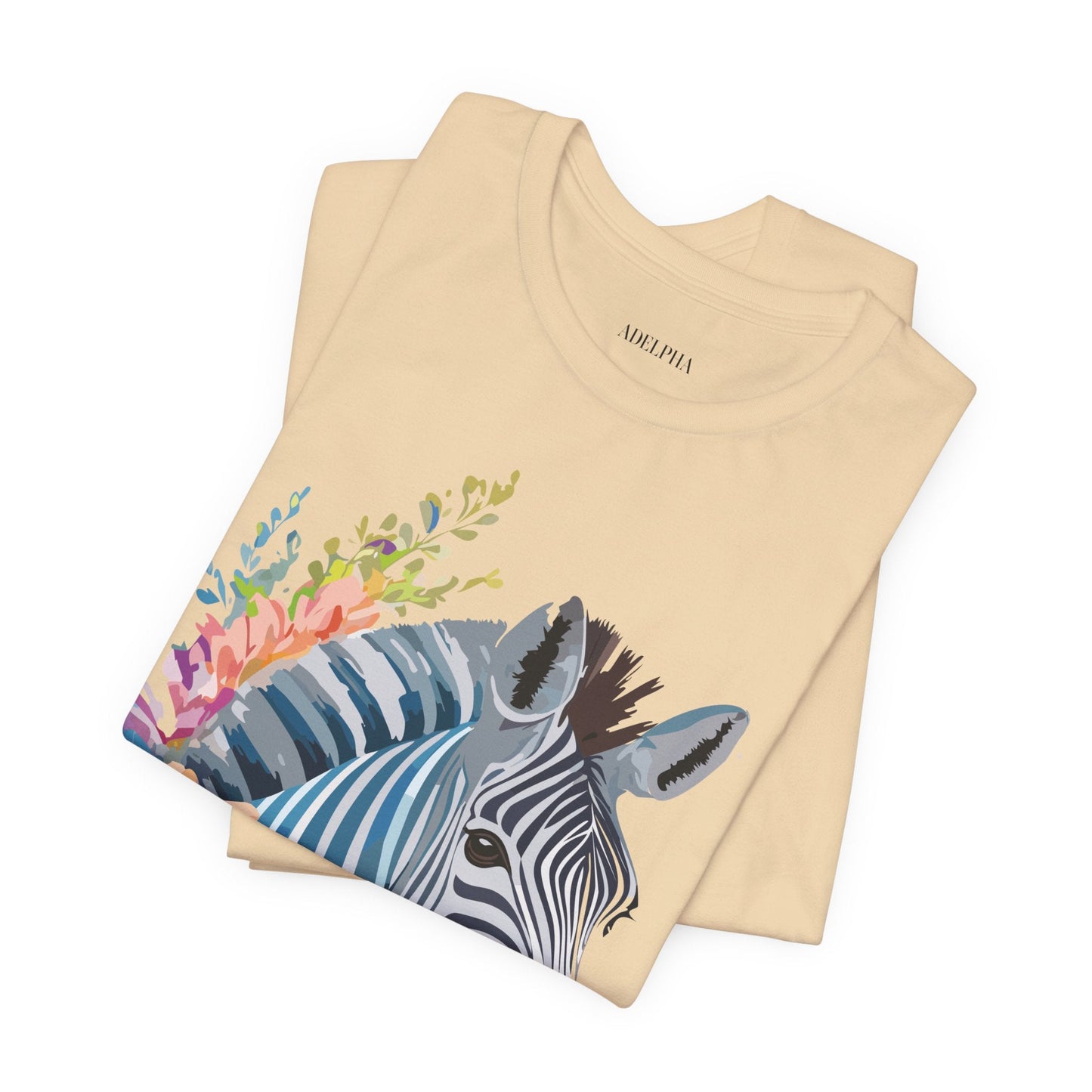 Zebra Graphic Unisex 100 Cotton Vintage Animal Art T-Shirt 2