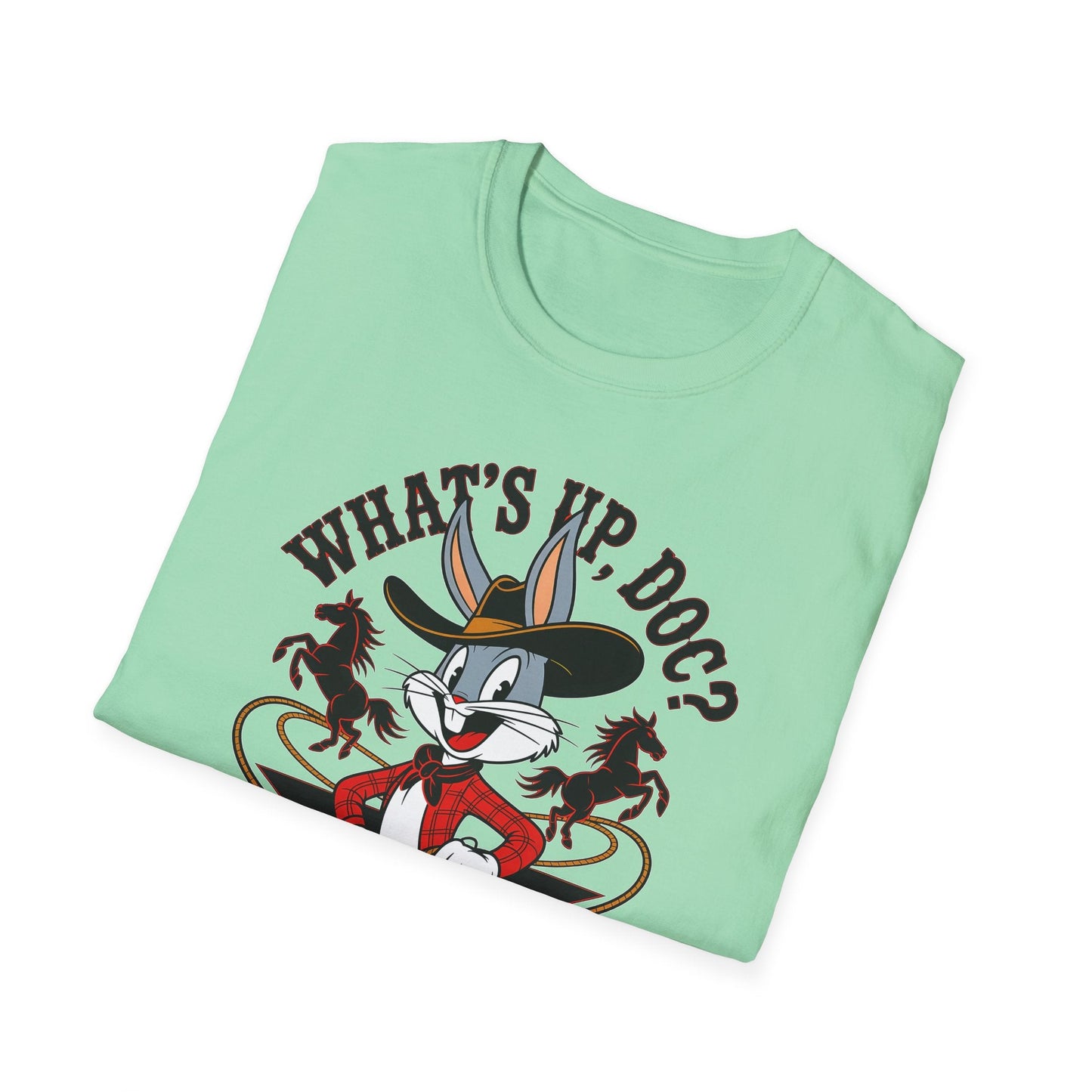 Cartoon Bunny Graphic Unisex Cotton Animal Animation Artwork Design Tee 41