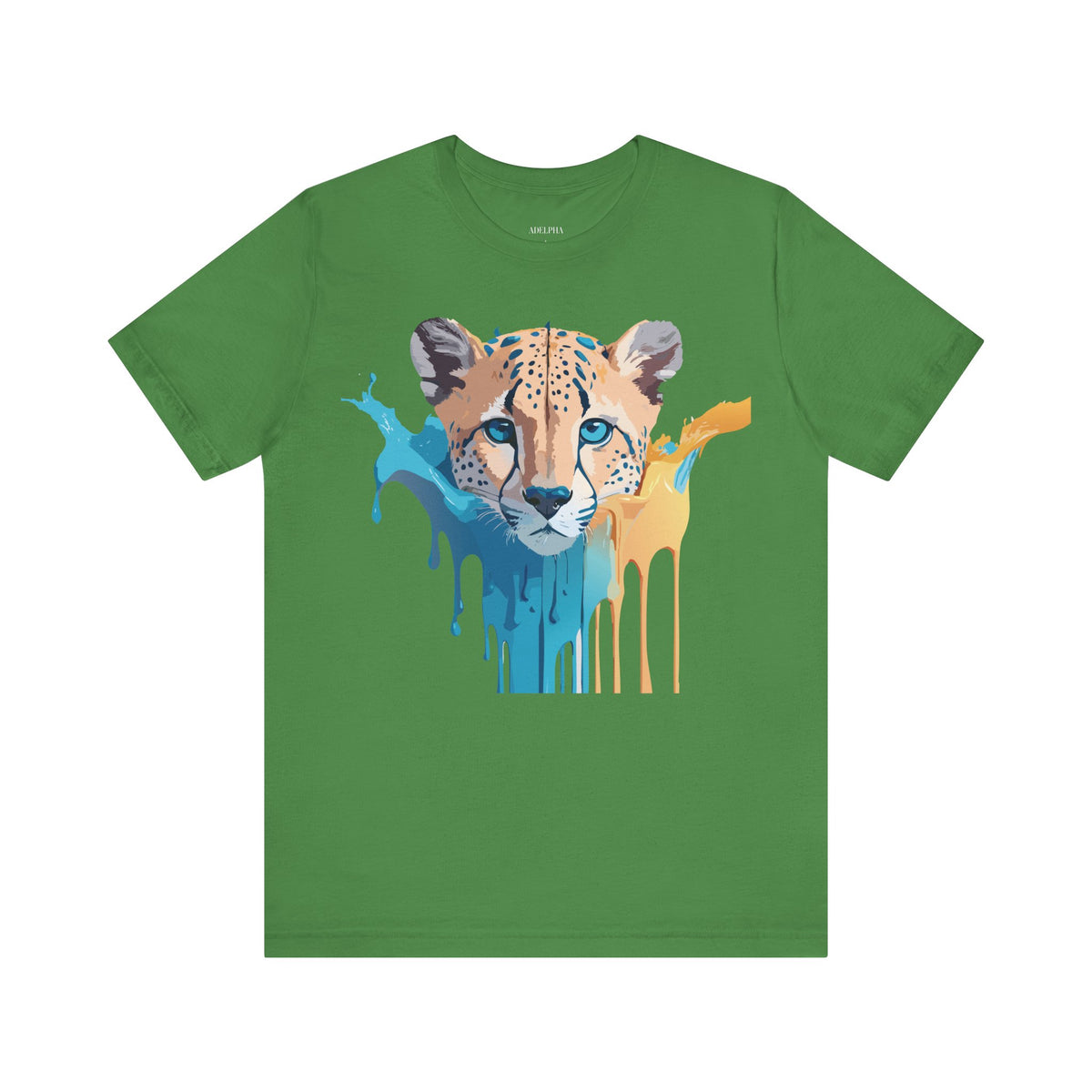 Cheetah Graphic Unisex Cotton Bella+Canvas Tee with Art Animal Design e2