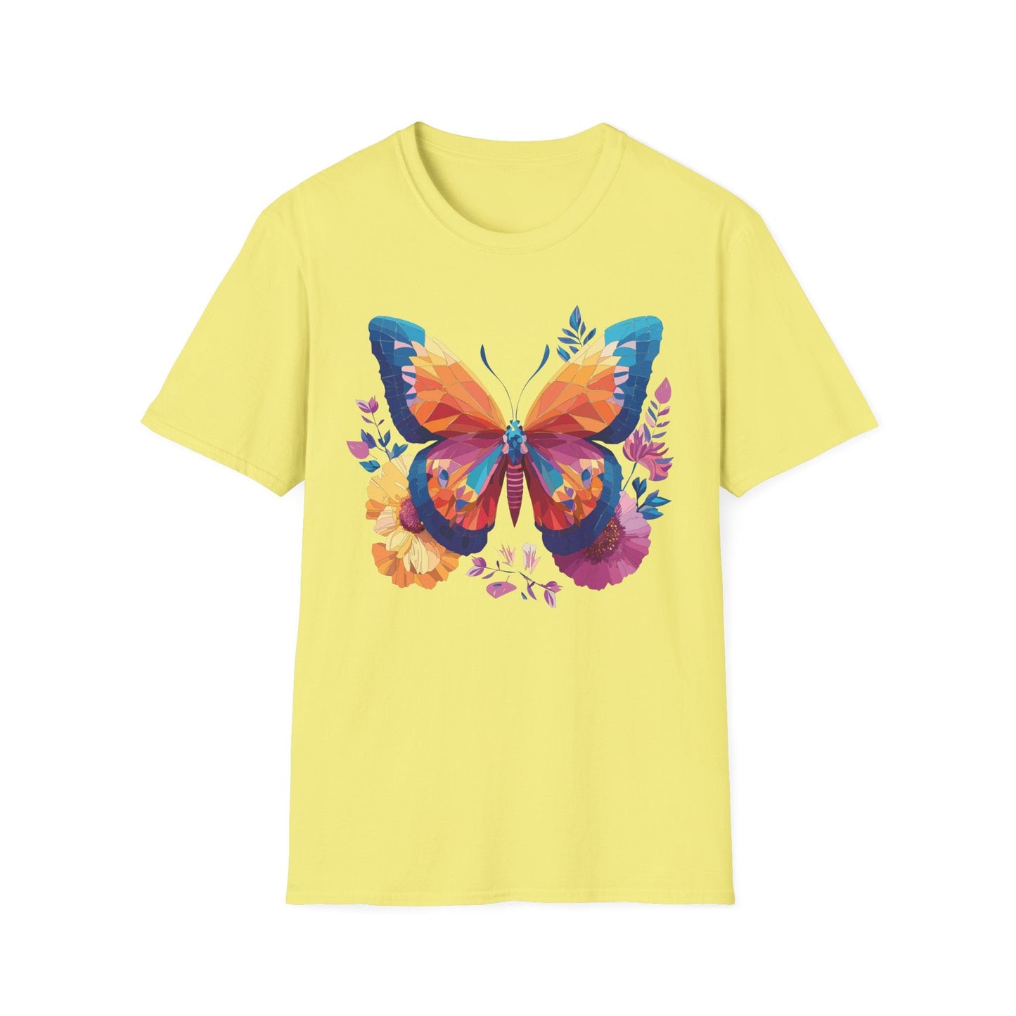 Butterfly Shirt Unisex Softstyle Short Sleeve Tee Monarch Butterfly 100 Percent Cotton