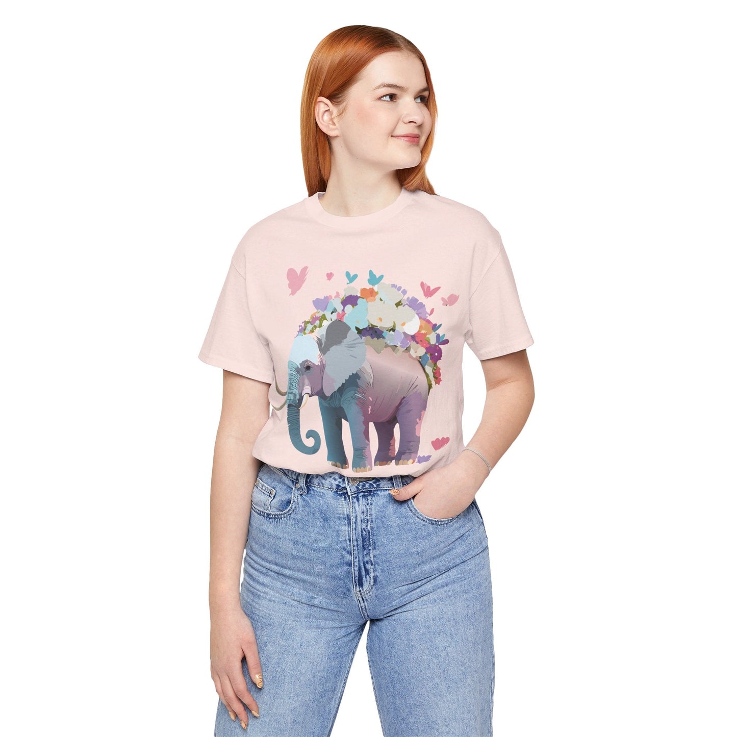 Elephant Graphic Unisex 100 Cotton Jersey Vintage Art Design Tee 15