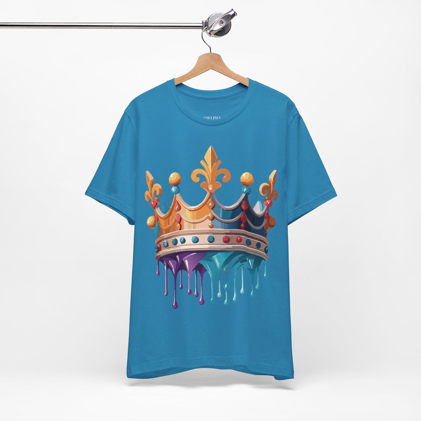 Adelpha Crown Graphic Tee Unisex Vintage Inspired Art Design Short Sleeve Shirt