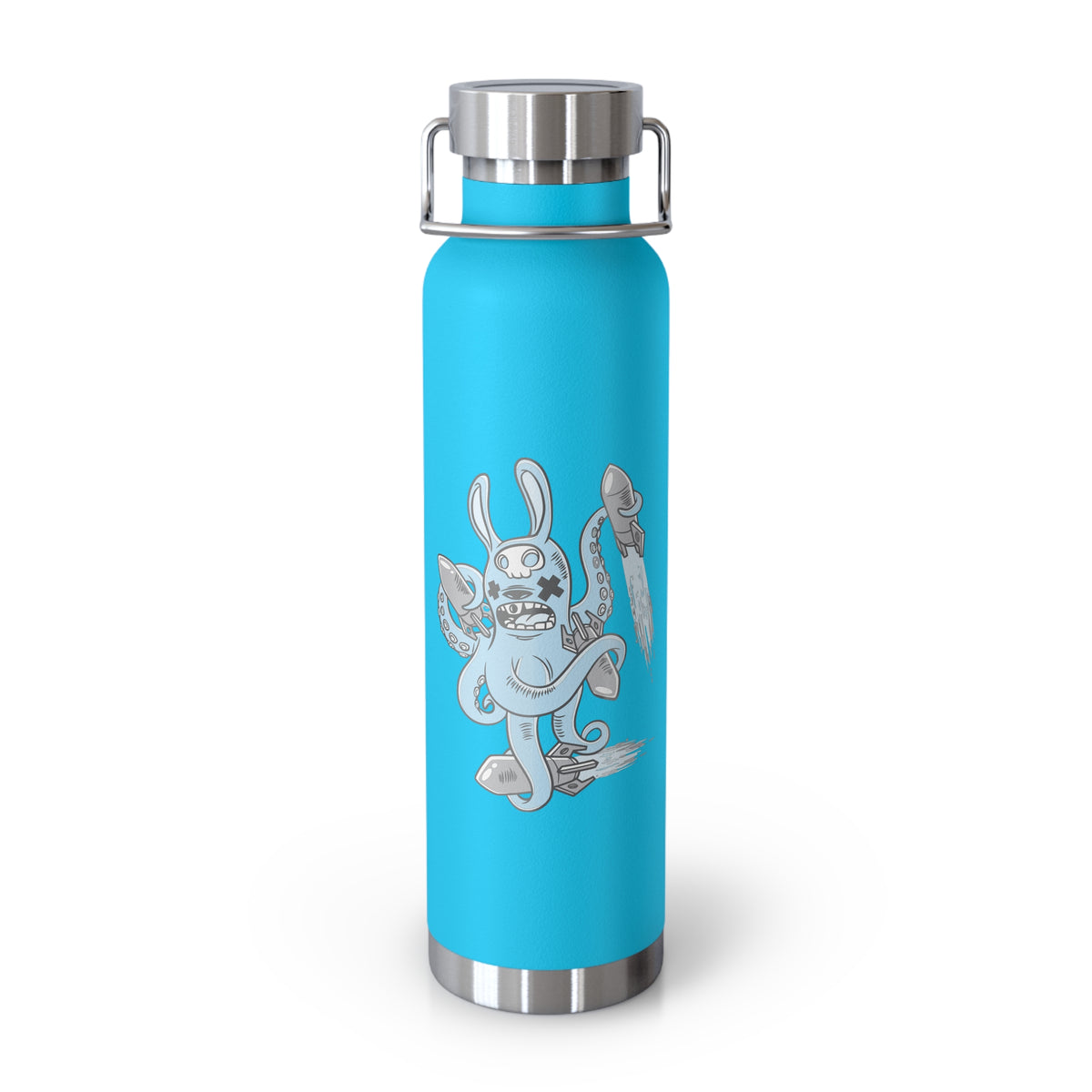 22oz Copper Insulated Water Bottle with Cartoon Design - CV74