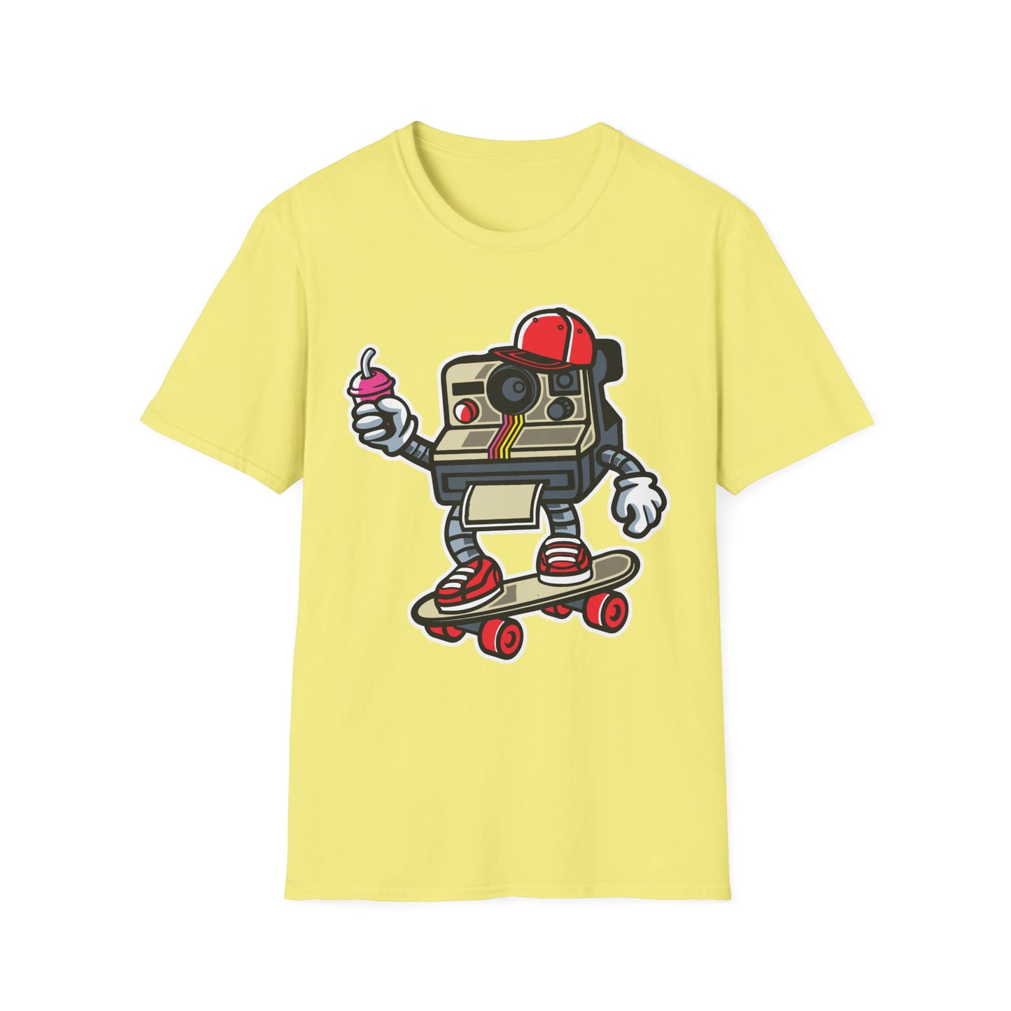 Unisex Cotton T-Shirt with Cartoon Graphic Design