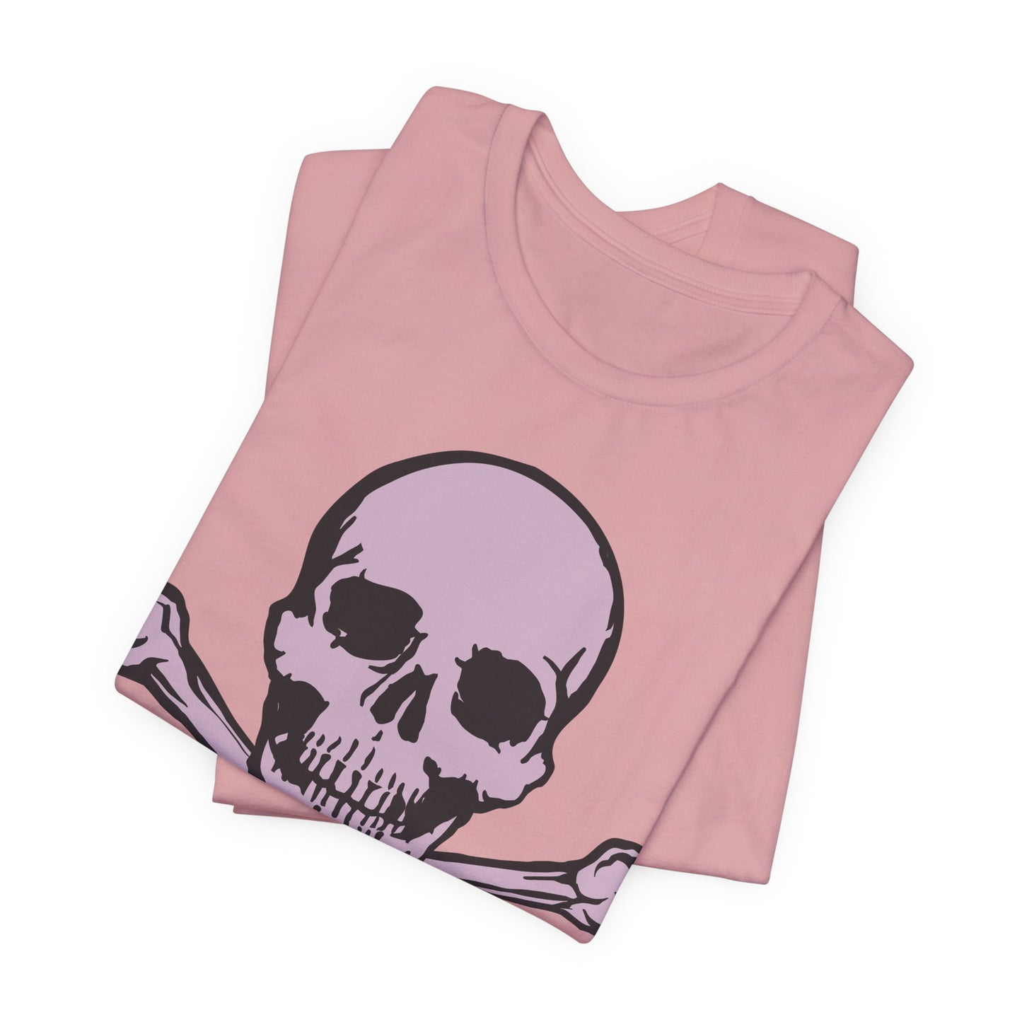 2-Pink Skull Graphic Design Tee, Skull Shirt, Vintage Tees, Art Design T-Shirt, Vintage Graphic Tee, Art Shirts with Skulls