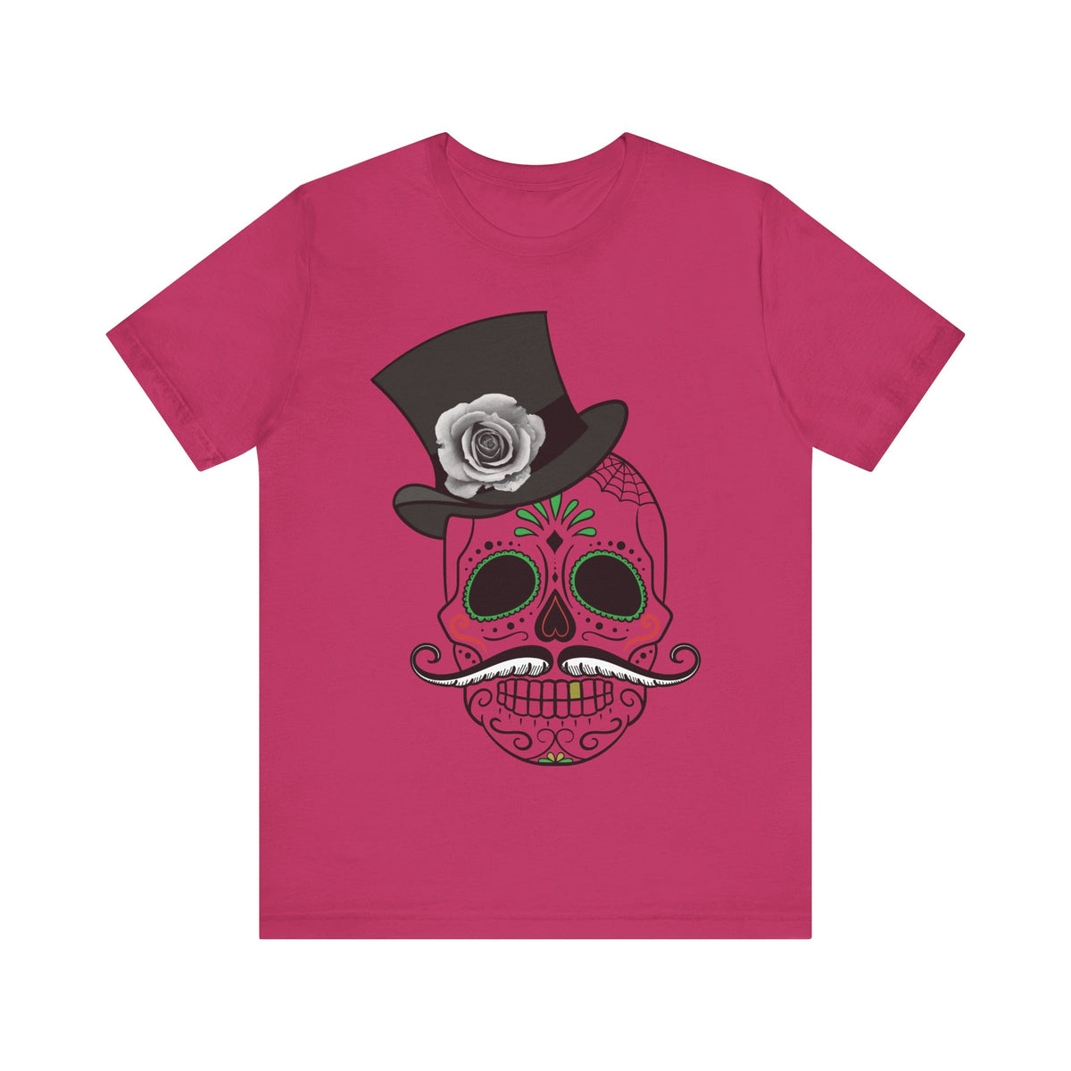 Camiseta unisex de algodón con calavera