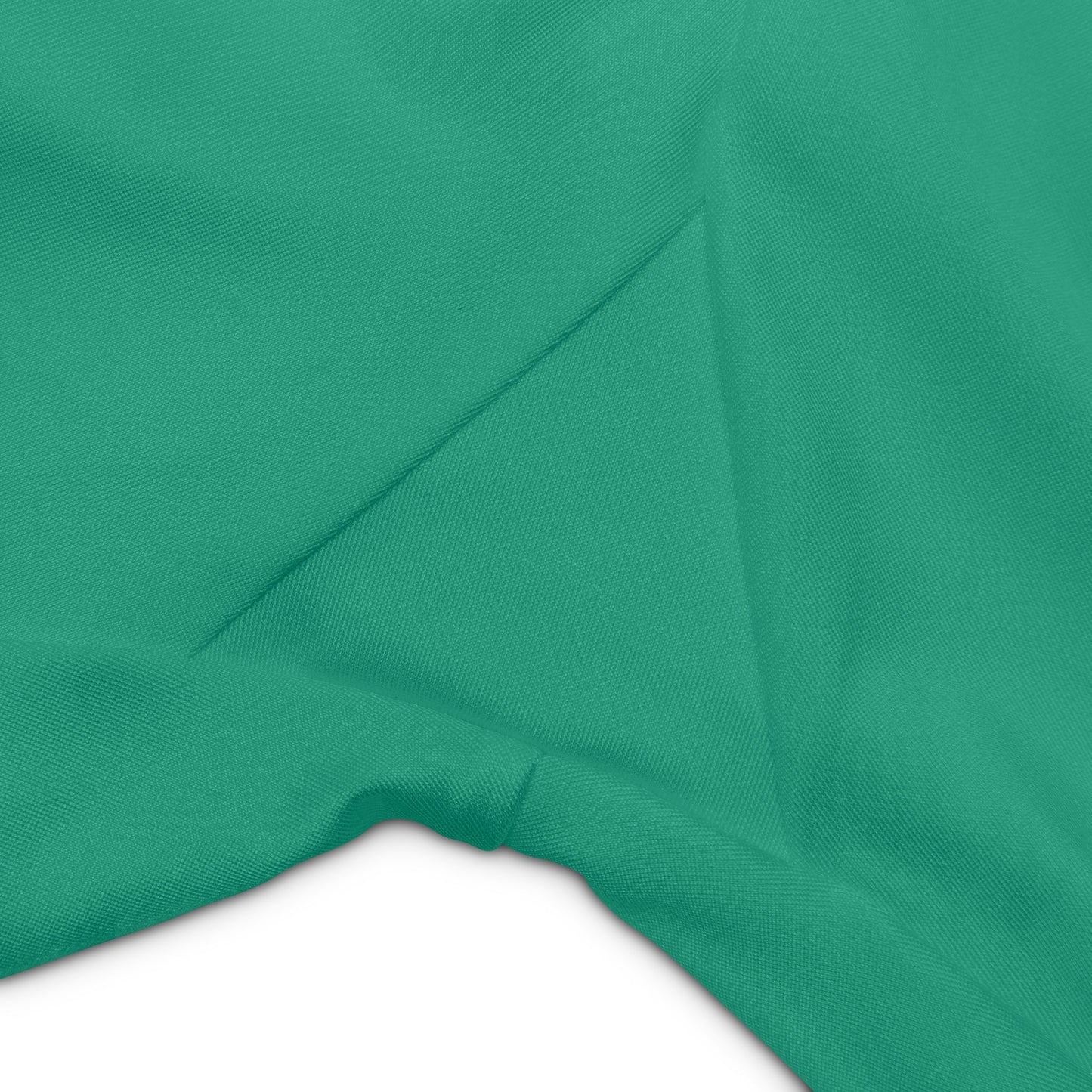 Seaweed Green Women's Workout Shorts — Solid Teal High-Waist Biker Shorts