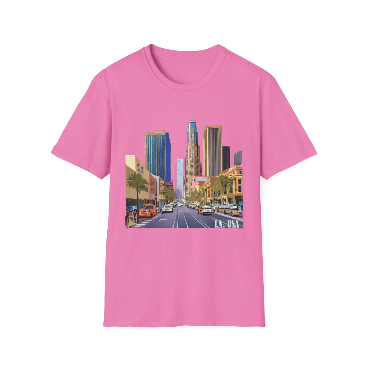 Downtown Los Angeles City Skyline T-Shirt | Urban Cityscape Tee