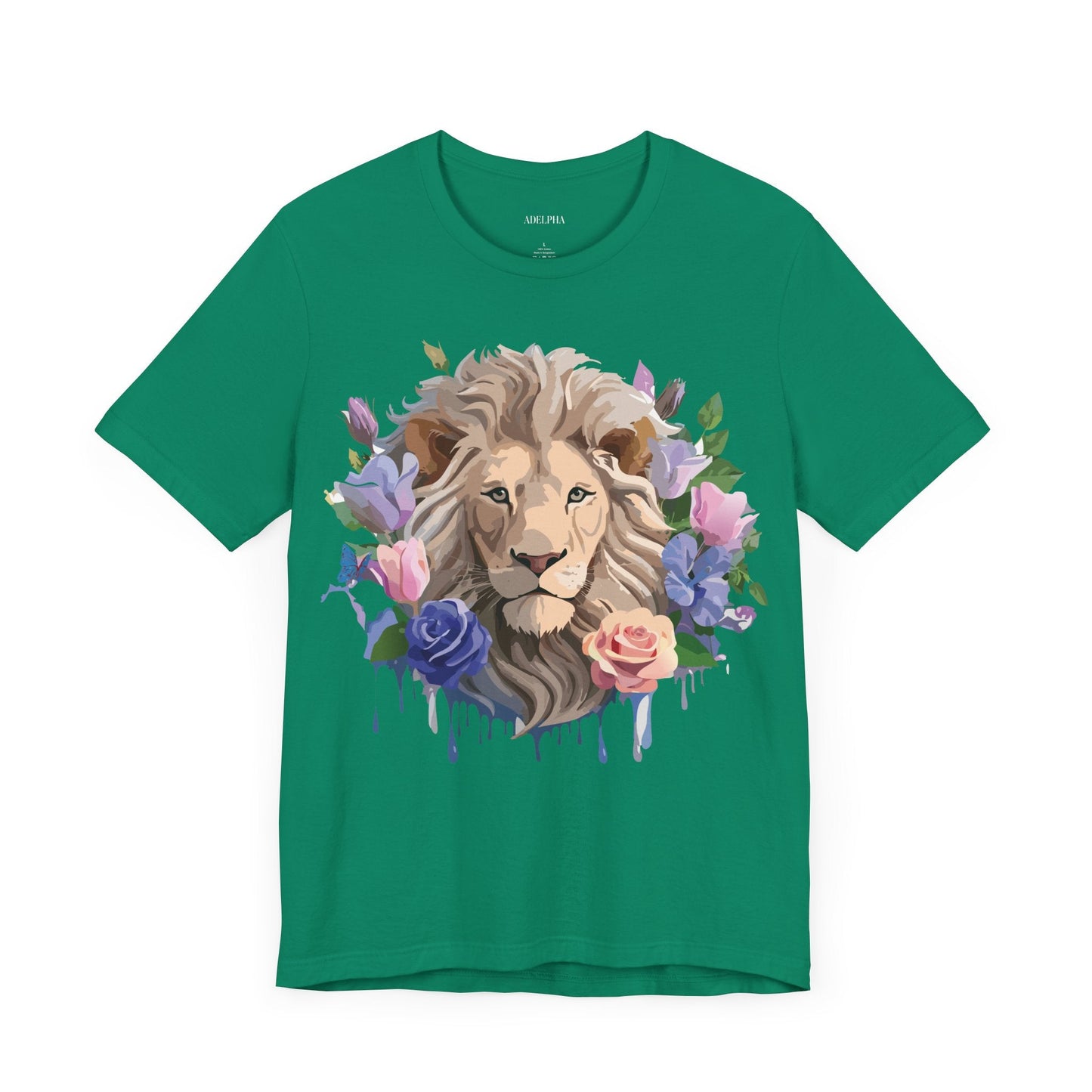 Lion Graphic Unisex 100 Cotton Vintage Animal Artwork Tee 4