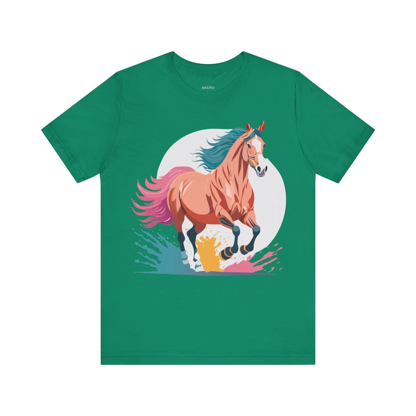 Horse Graphic T Shirt Unisex Adelpha Vintage Inspired Art Design Tee For Everyday Wear