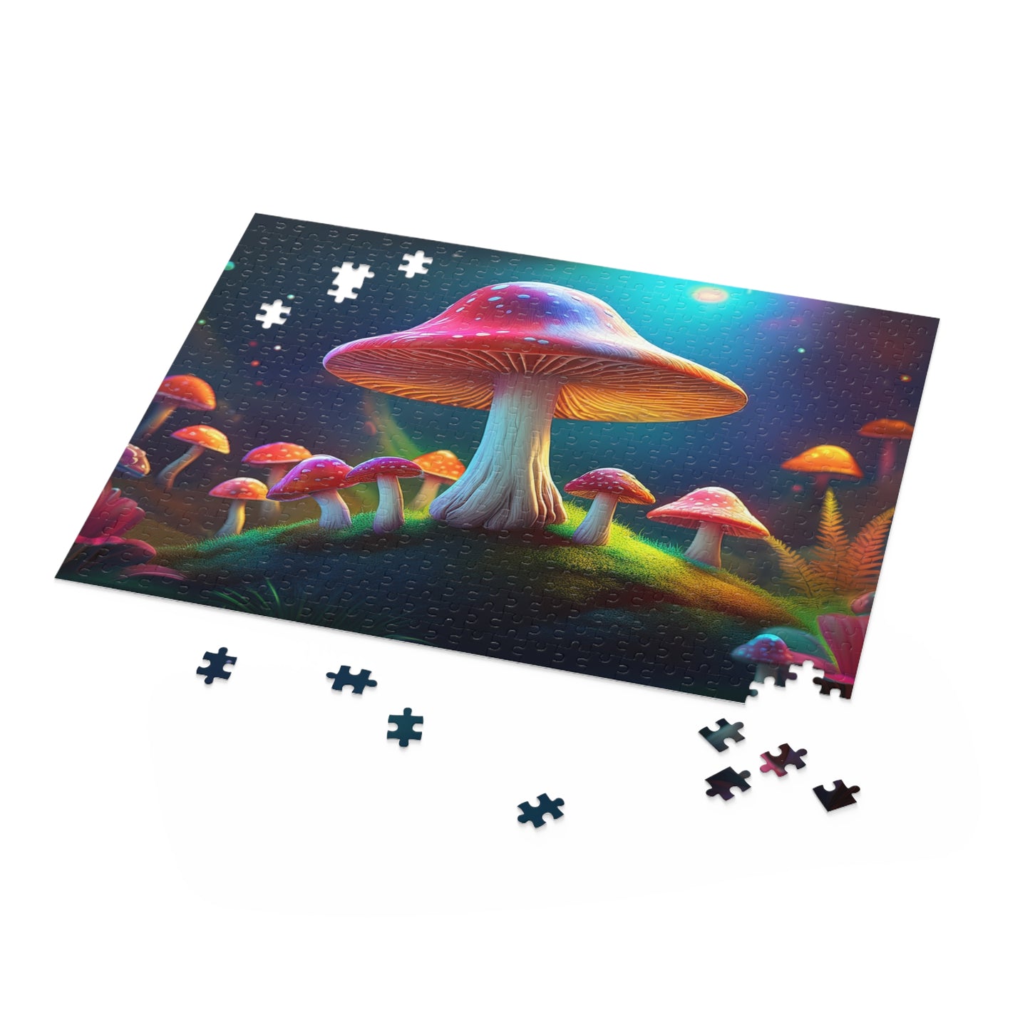Mushrooms Puzzle 500-Chipboard Pieces in Box | Kids Puzzles Size: 16" x 20",  Ages 9+ and Family pn26