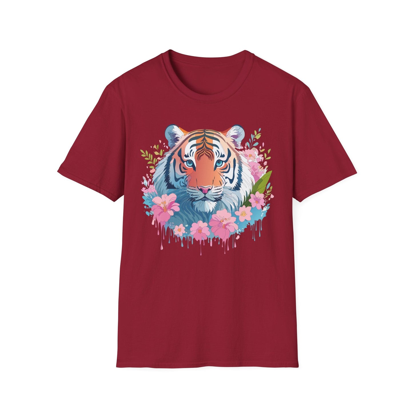 Unisex Tiger Shirt Gildan Softstyle 64000 Cotton Tee Everyday Comfort