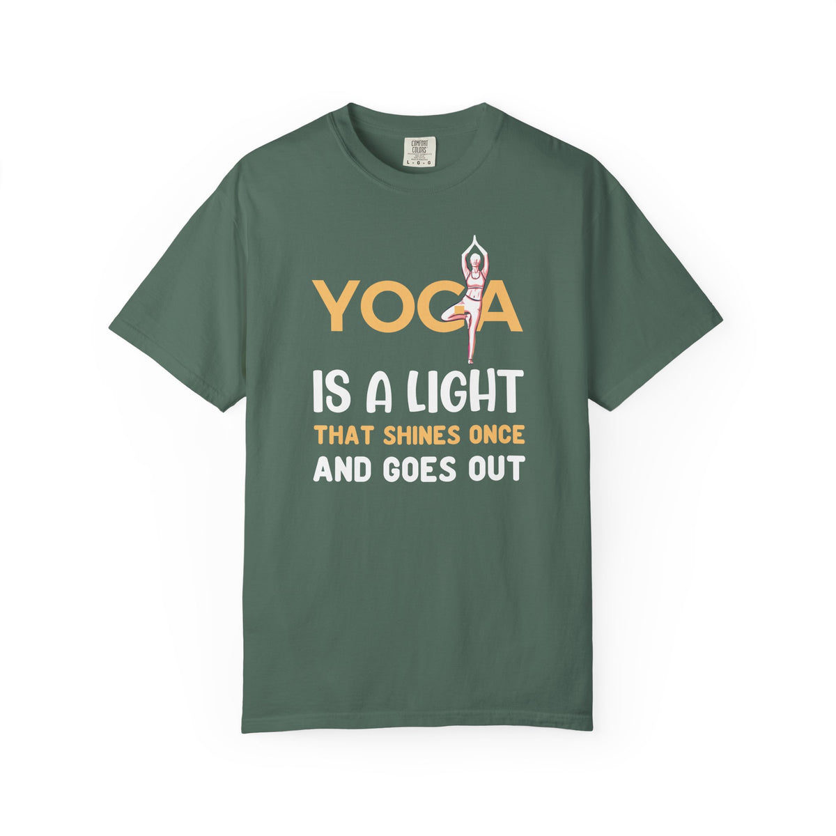 Yoga Lovers Unisex Comfort Colors Garment-Dyed Heavyweight 100 Cotton Art Design T-Shirt w1