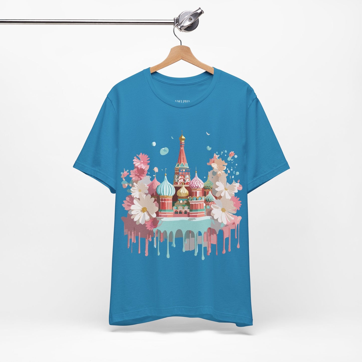 Unisex Moscow Tourist Shirt Graphic Tee by Adelpha Vintage Inspired Art Design Premium Quality