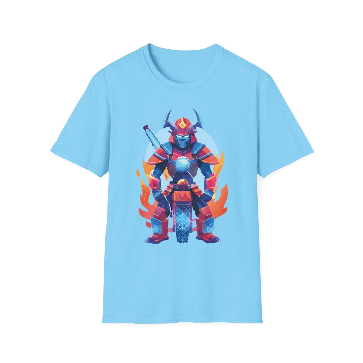 Samurai Shirt Unisex Gildan Softstyle 64000 Tee 100 Percent Ring Spun Cotton Comfort All Day Wear