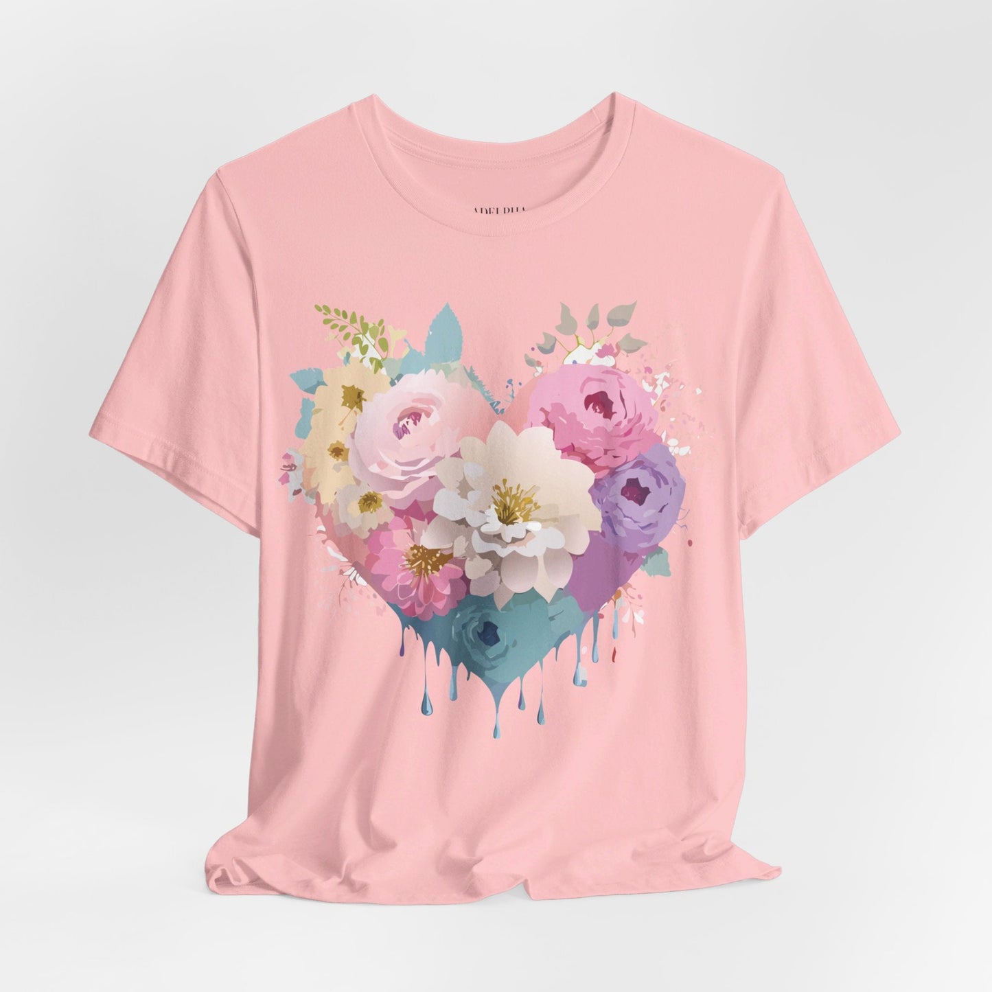 Valentine Graphic Tee Unisex Short Sleeve Shirt With Adelpha Vintage Artwork Design