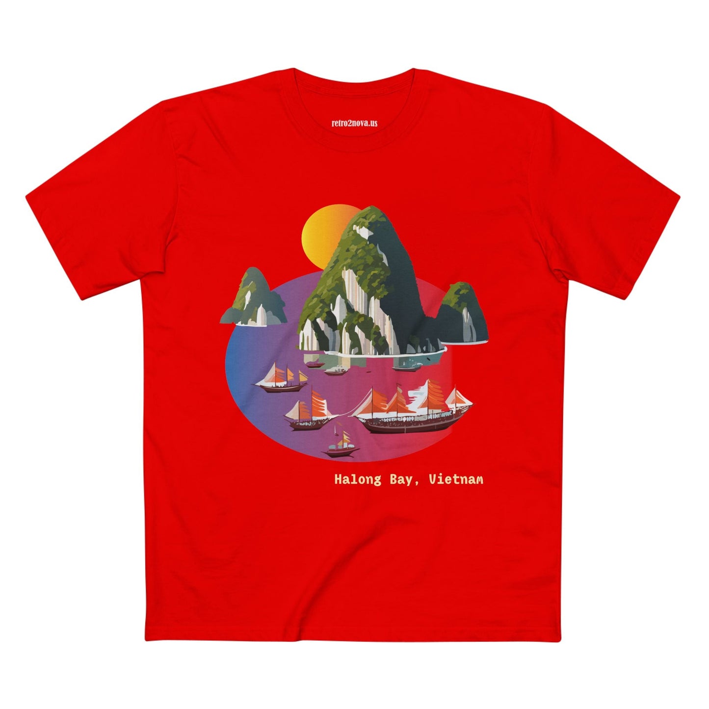 Travel Shirt Vietnam Tourists Unisex Premium Cotton Tee with Original Art Design